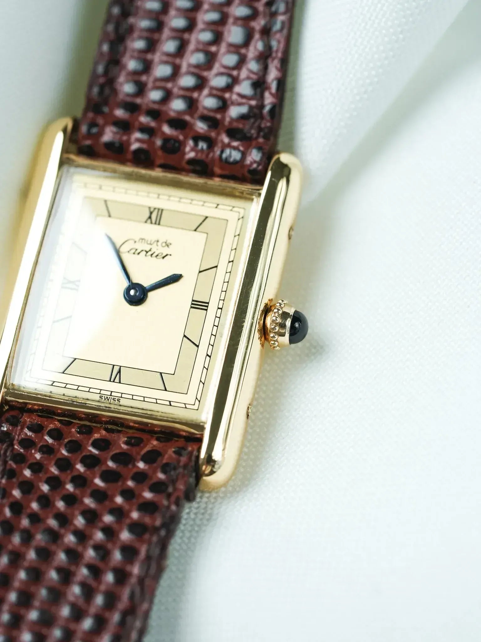 Reloj Cartier Tank Must Vermeil (Años 80/90) – Ref. 590005 Esfera Champagne