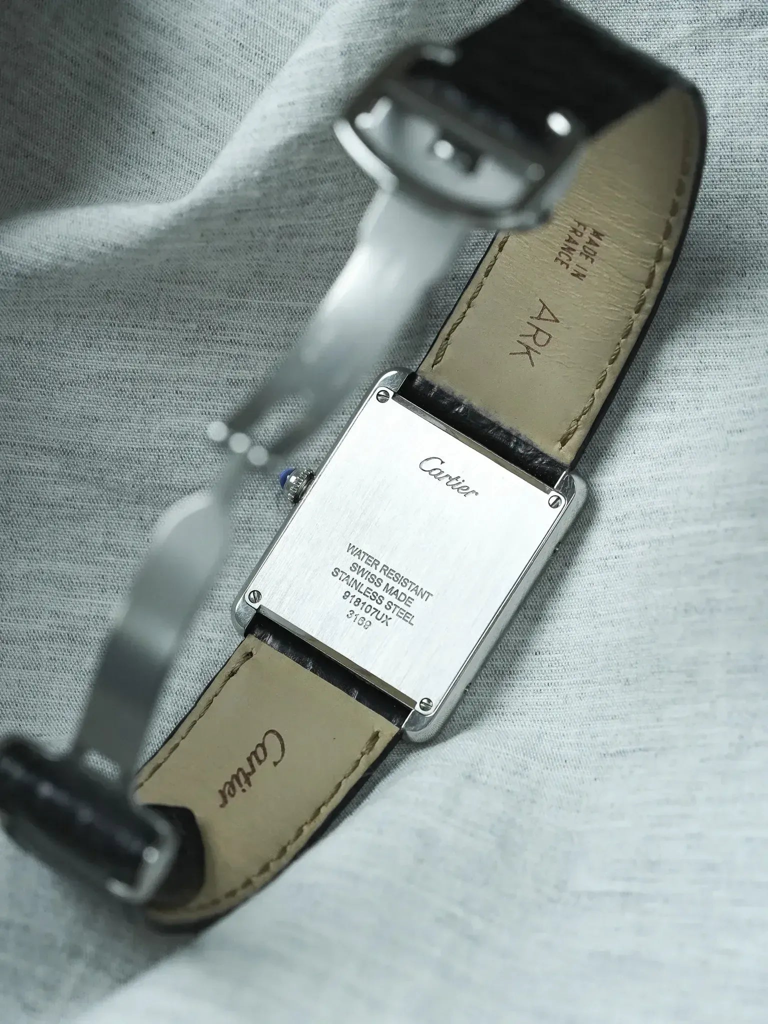 Montre Cartier Tank Solo Large (Ref. 3169) - Acier & Boucle Déployante (2010s) - Atelier Victor