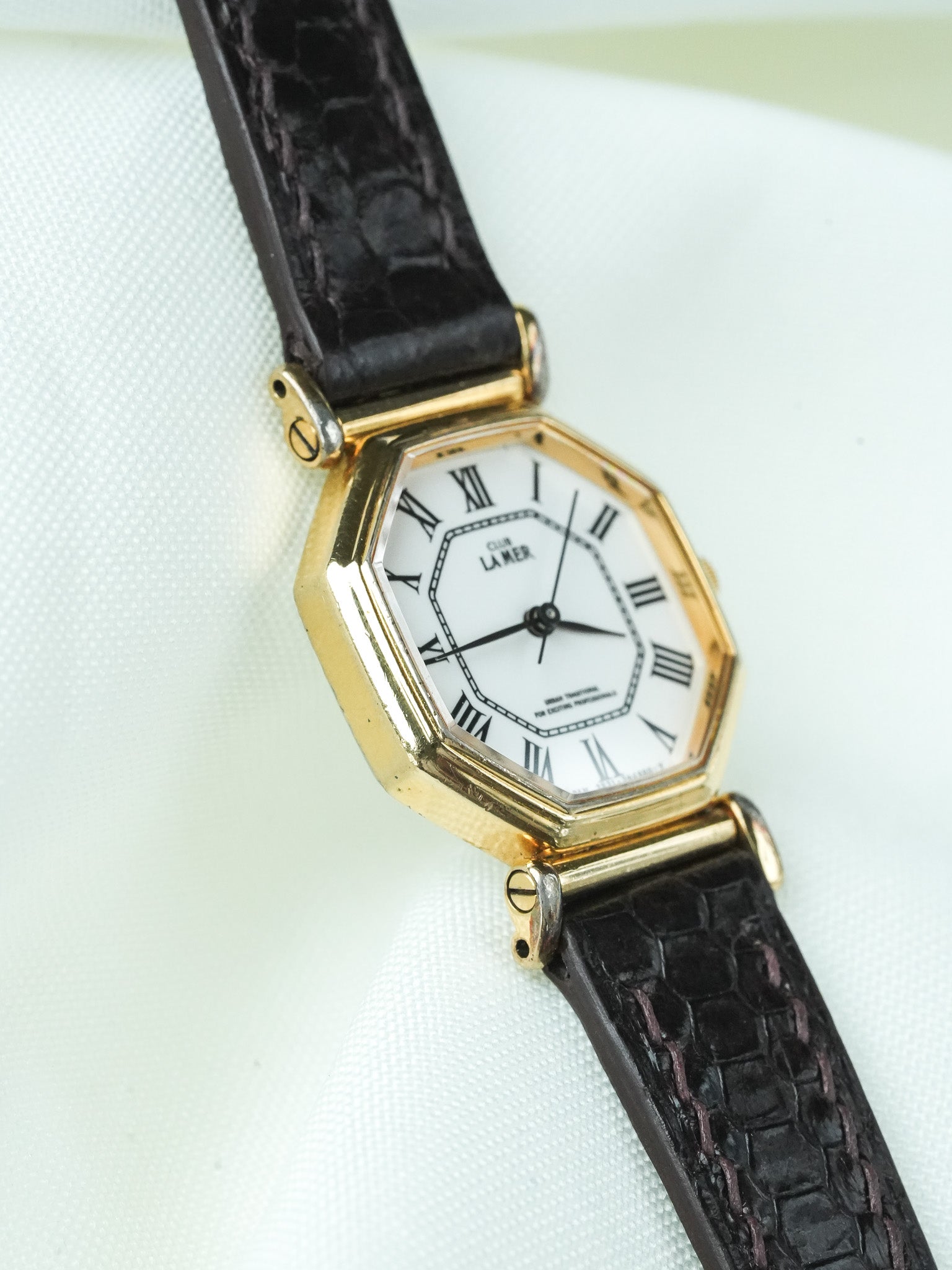 Montre Citizen Club La Mer Vintage - Mini Octogonale Plaqué or (1991) - Atelier Victor