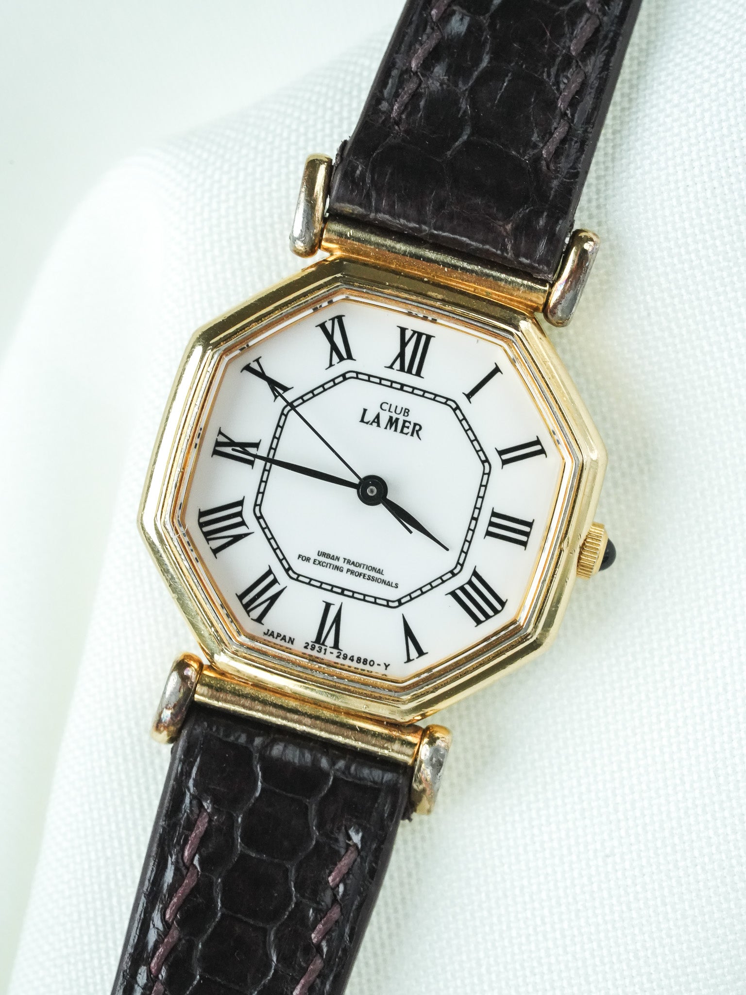 Montre Citizen Club La Mer Vintage - Mini Octogonale Plaqué or (1991) - Atelier Victor