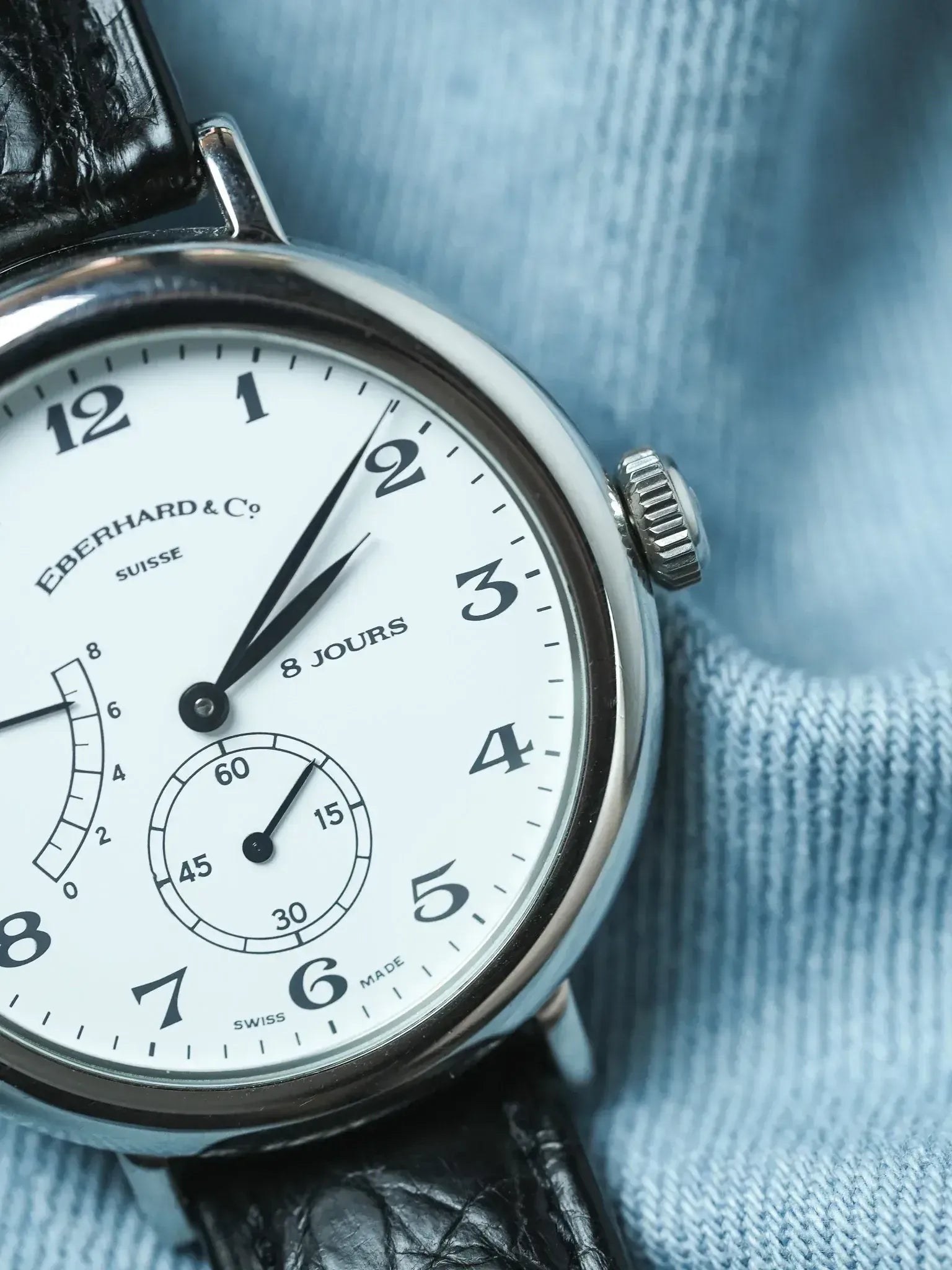 Montre Eberhard & Co 21017 - 8 Jours Acier (Années 1990) - Atelier Victor