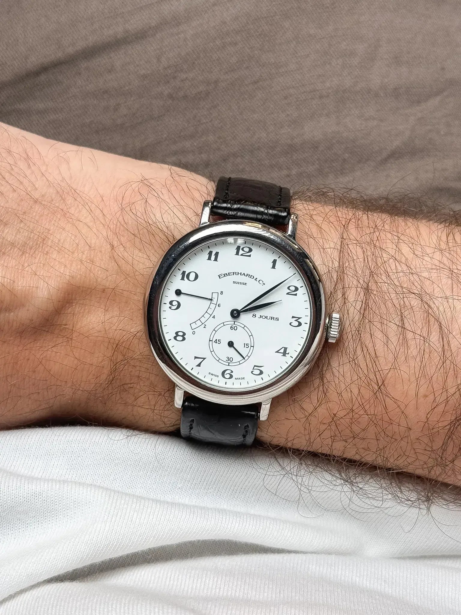 Montre Eberhard & Co 21017 - 8 Jours Acier (Années 1990) - Atelier Victor