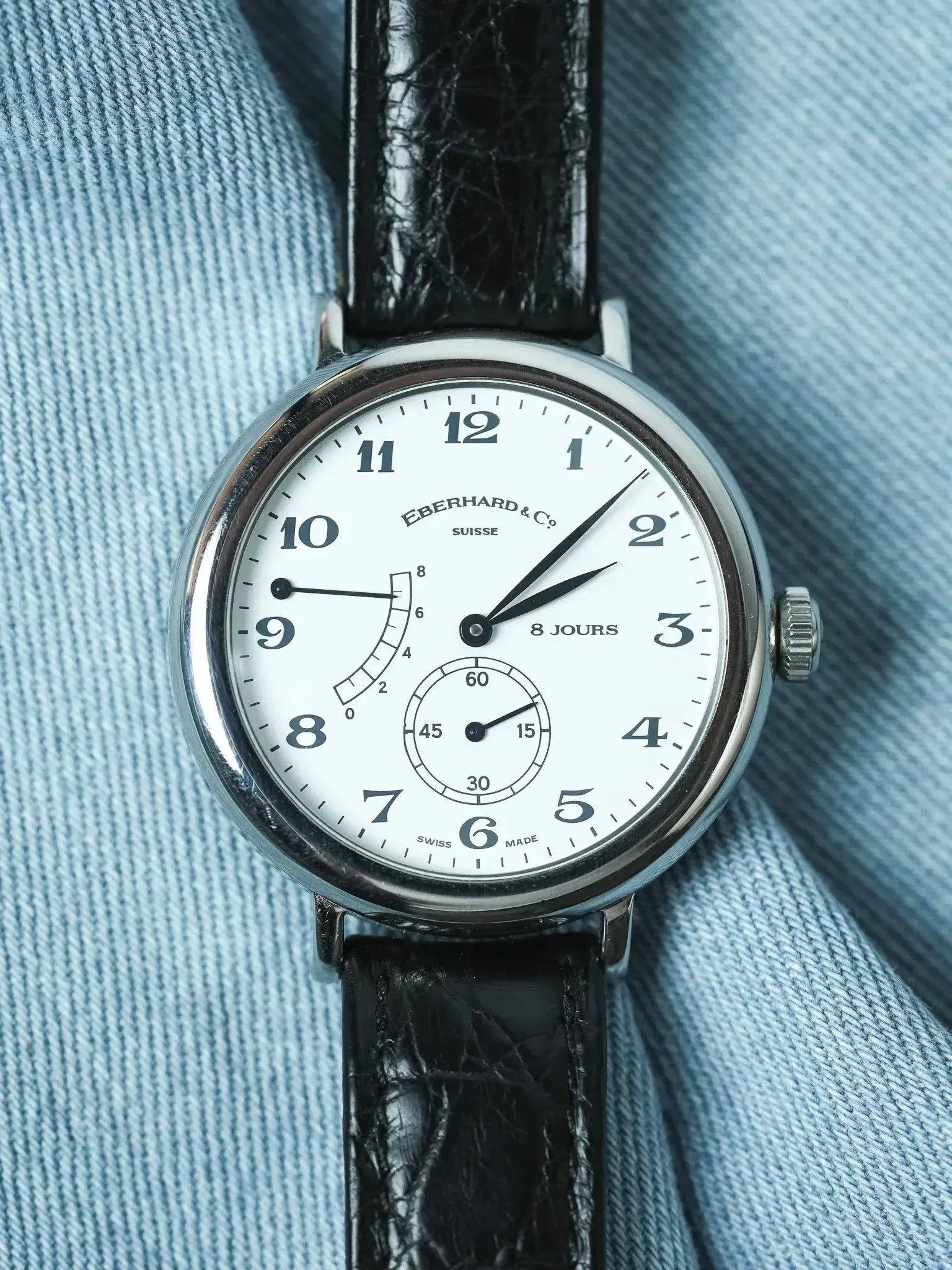 Montre Eberhard & Co 21017 - 8 Jours Acier (Années 1990) - Atelier Victor