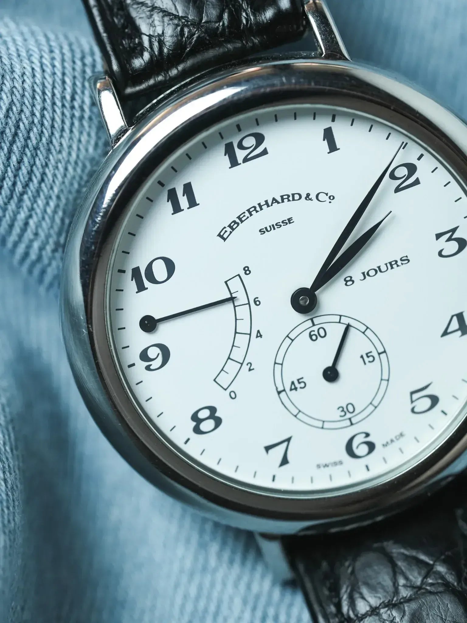 Montre Eberhard & Co 21017 - 8 Jours Acier (Années 1990) - Atelier Victor