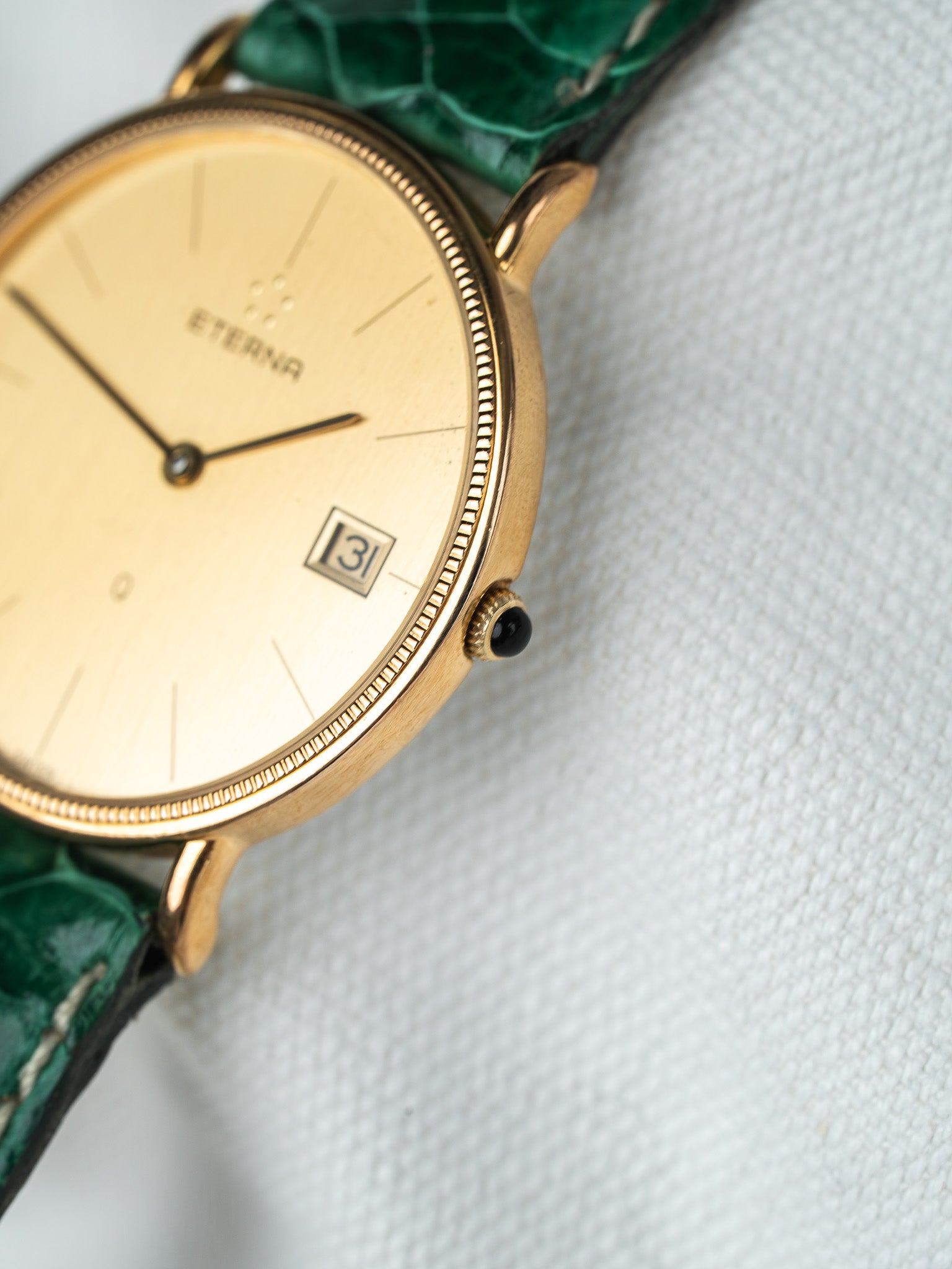 Montre Eterna Vintage - Plaqué or guilloché (Années 1990) - Atelier Victor