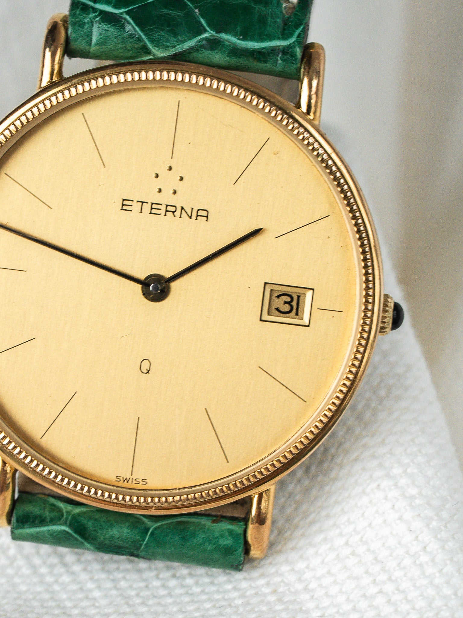 Montre Eterna Vintage - Plaqué or guilloché (Années 1990) - Atelier Victor