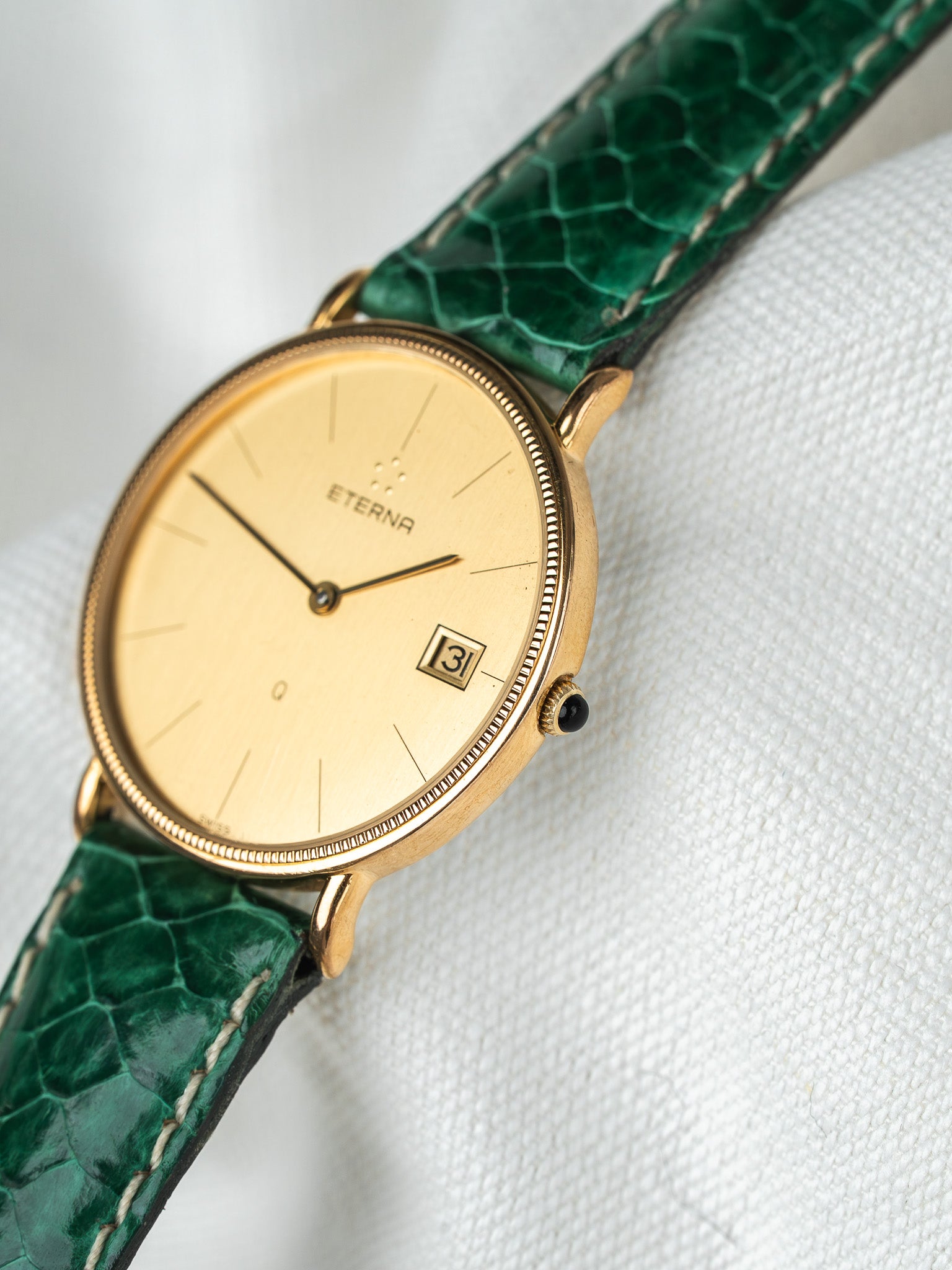 Montre Eterna Vintage - Plaqué or guilloché (Années 1990) - Atelier Victor