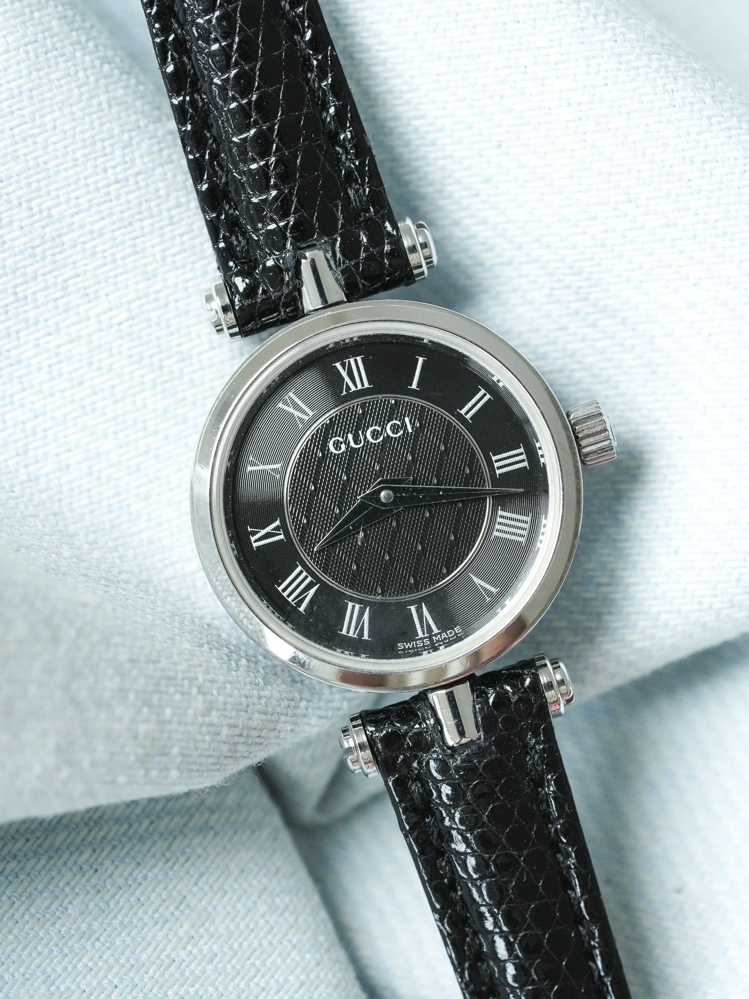 Montre Gucci Vintage (Années 2000) – Acier Cadran Noir - Atelier Victor