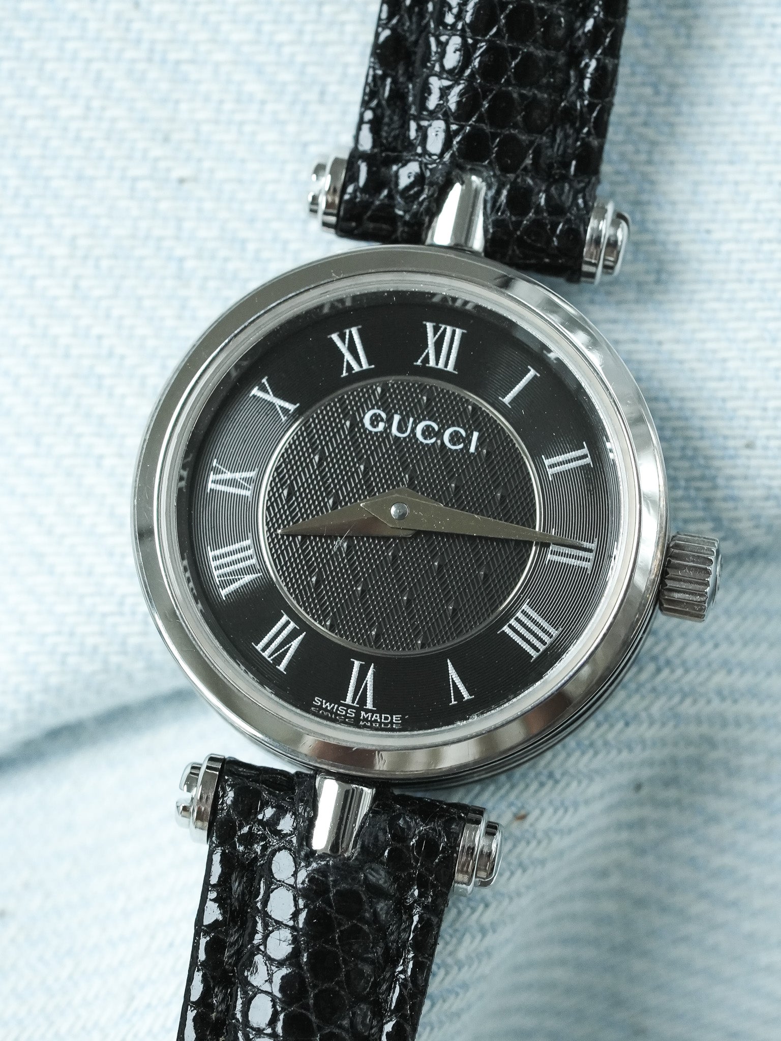 Montre Gucci Vintage (Années 2000) – Acier Cadran Noir - Atelier Victor