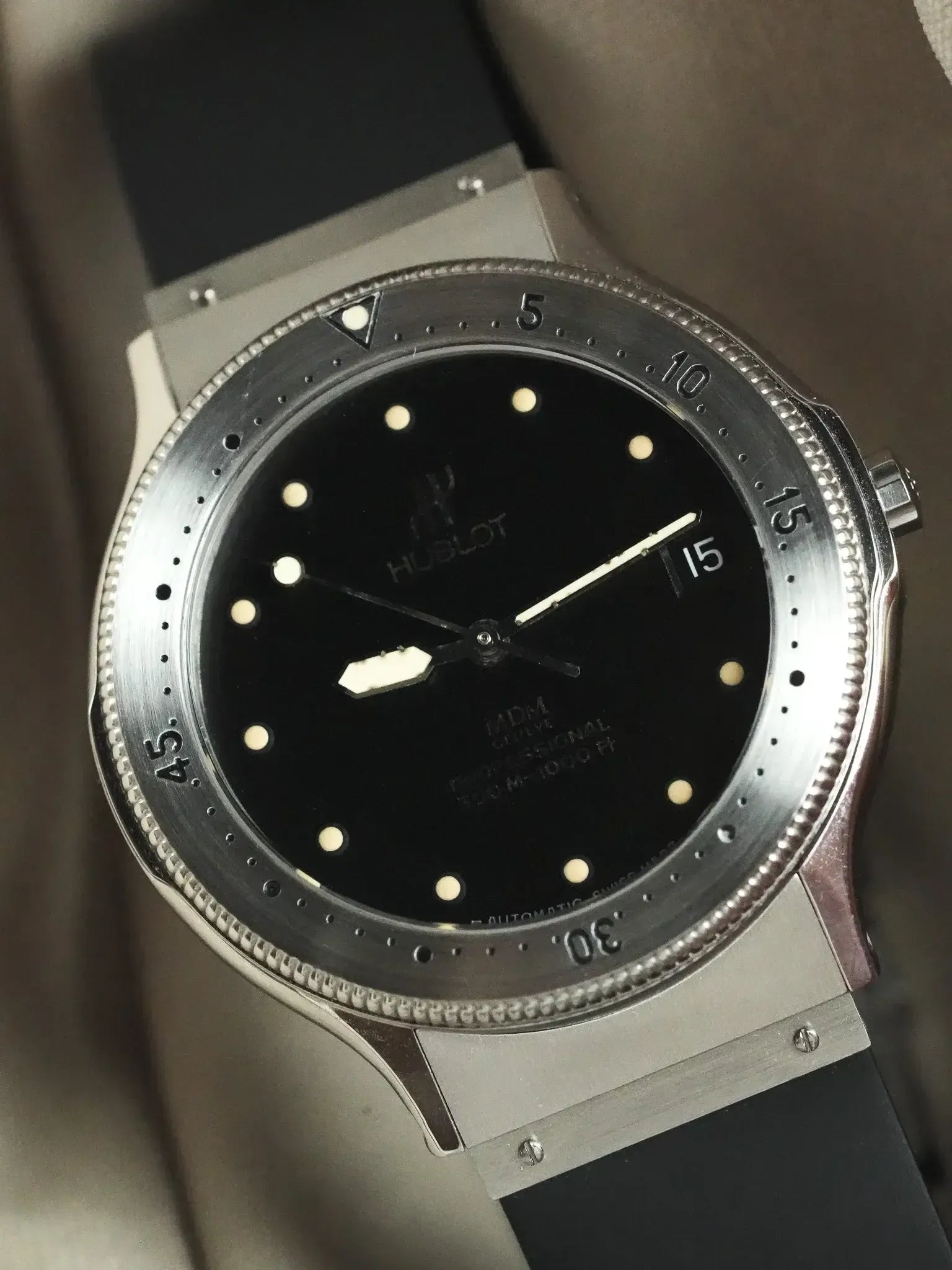 Montre Hublot MDM Professional Vintage - Acier 36mm (Années 1990) - Atelier Victor