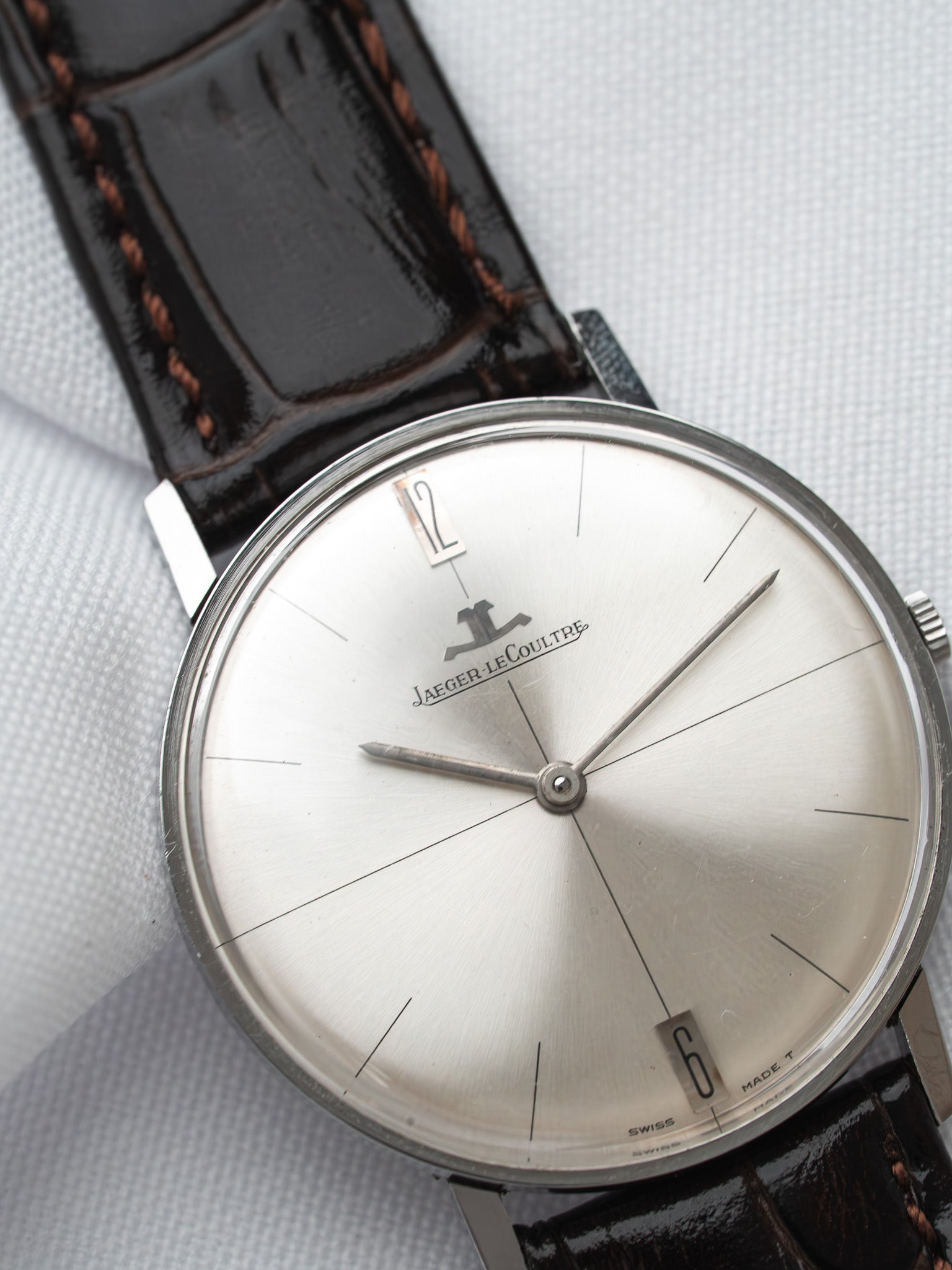 Montre Jaeger-LeCoultre Vintage - 33mm Acier 6-12h (Années 1960) - Atelier Victor