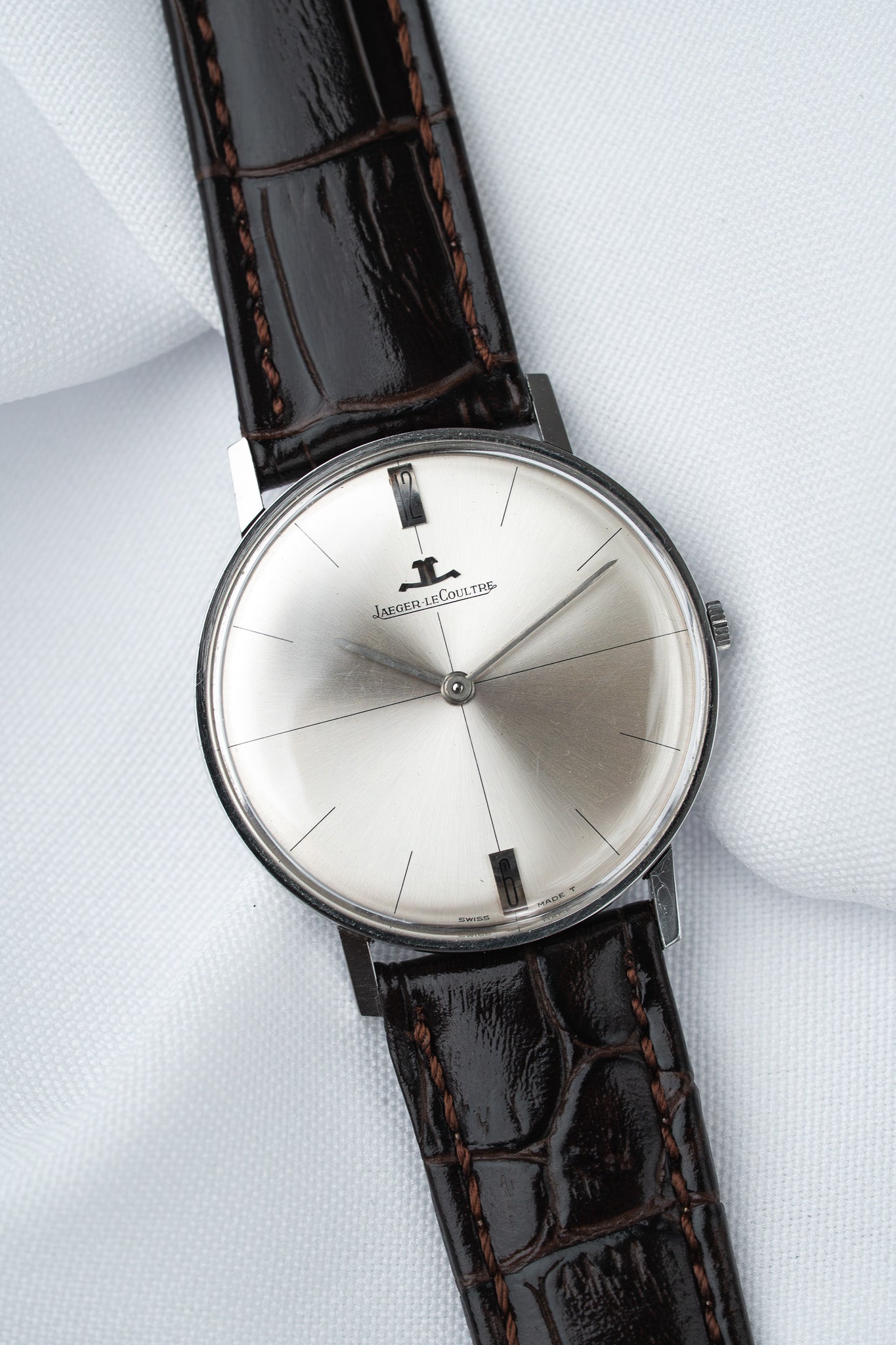 Montre Jaeger-LeCoultre Vintage - 33mm Acier 6-12h (Années 1960) - Atelier Victor