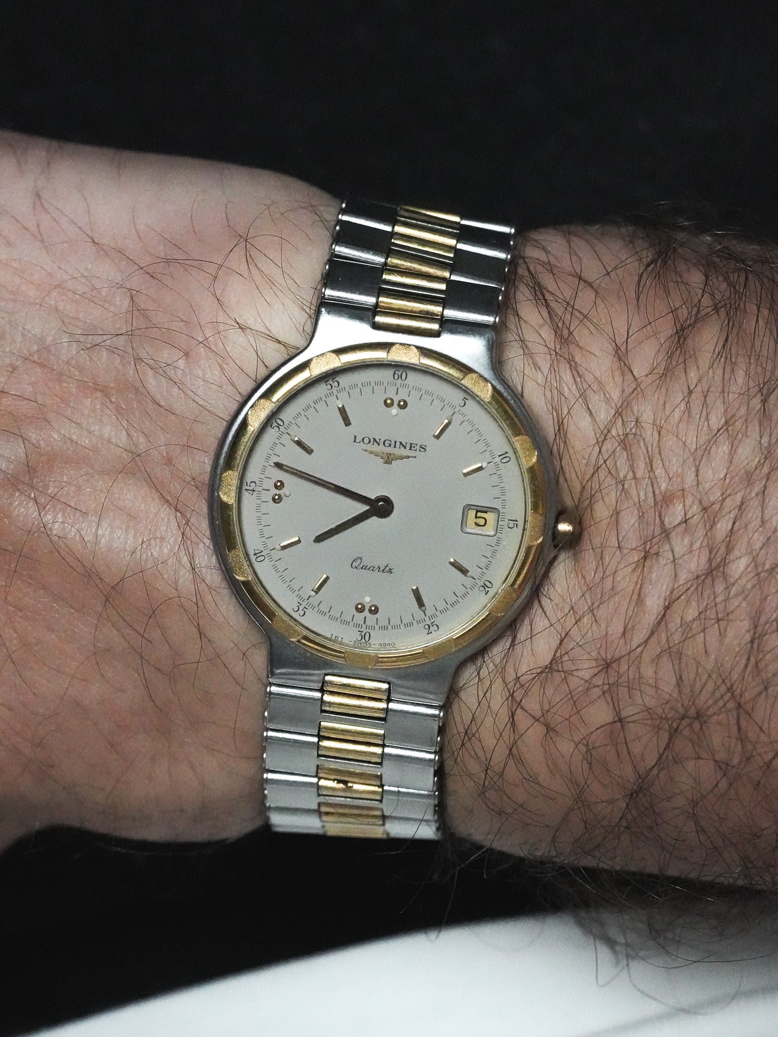 Longines Conquest Vintage Watch - 32mm Two-Tone Date (1980s)