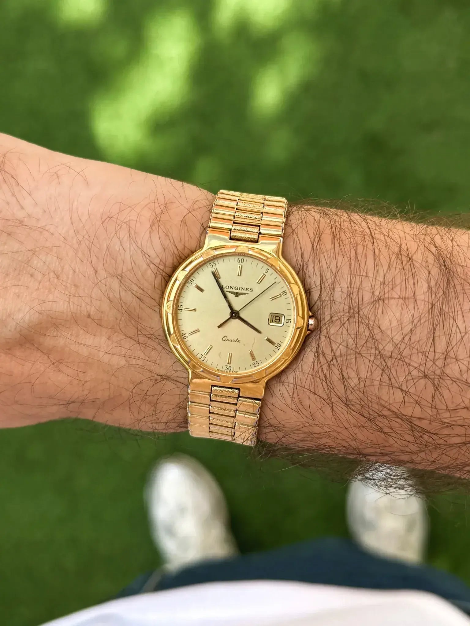 Montre Longines Conquest Vintage - 35mm Plaqué Or Date (Années 1990) - Atelier Victor