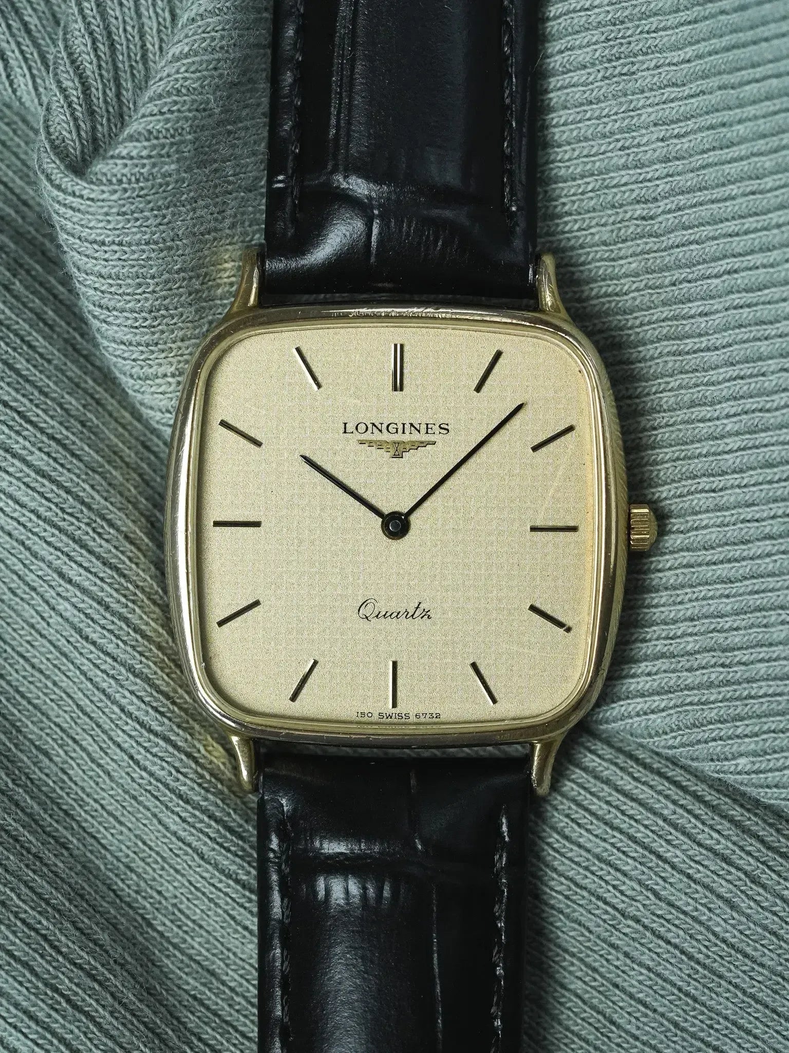 Montre Longines Vintage (1980s) - TV plaqué or Cadran clous de paris - Atelier Victor