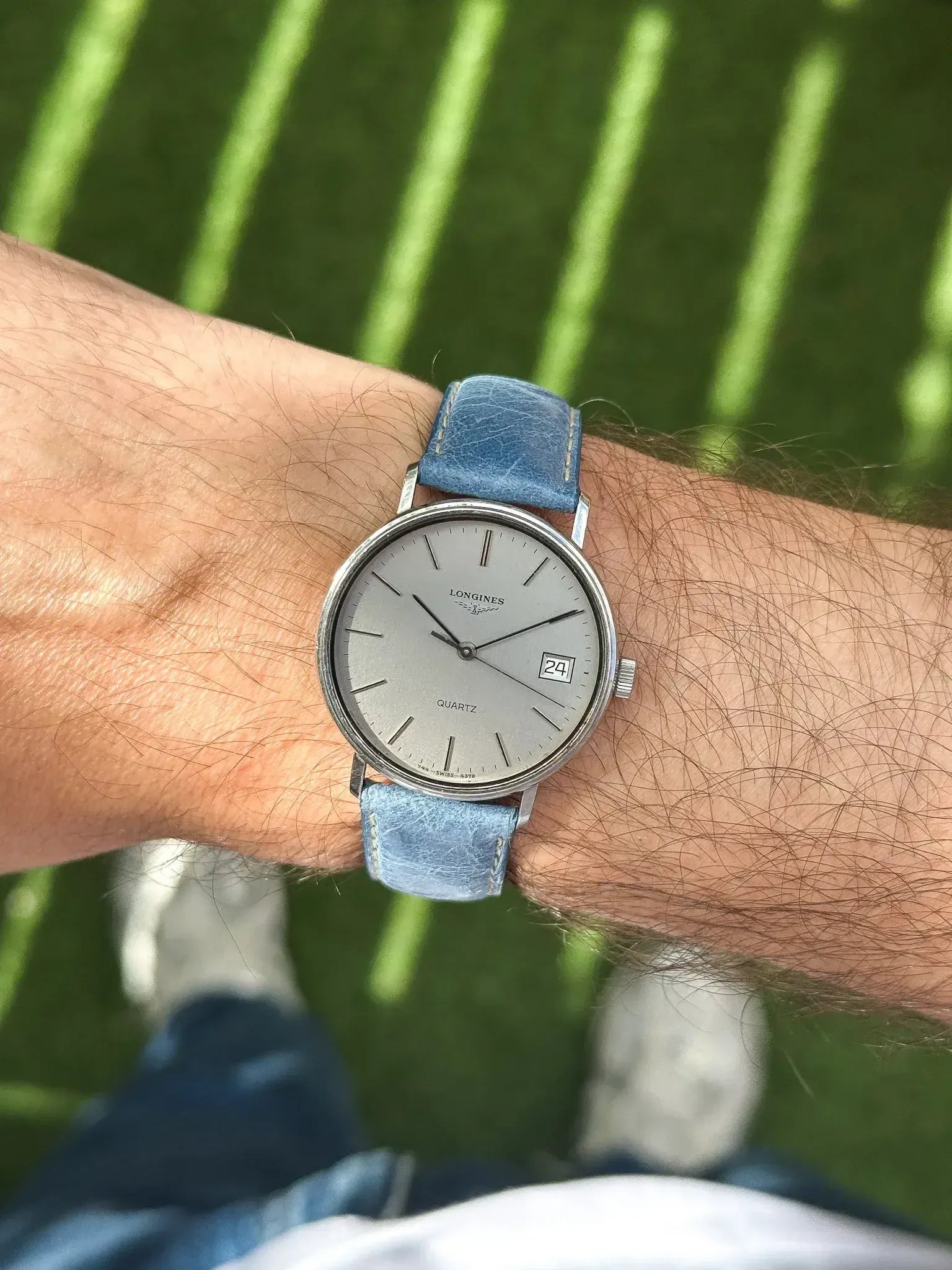 Montre Longines Vintage - 34mm Acier Date Ronde (Années 1980) - Atelier Victor