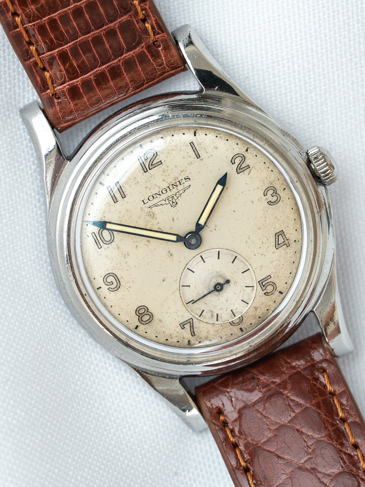 Montre Longines Vintage - Militaire Patine (1951) - Atelier Victor