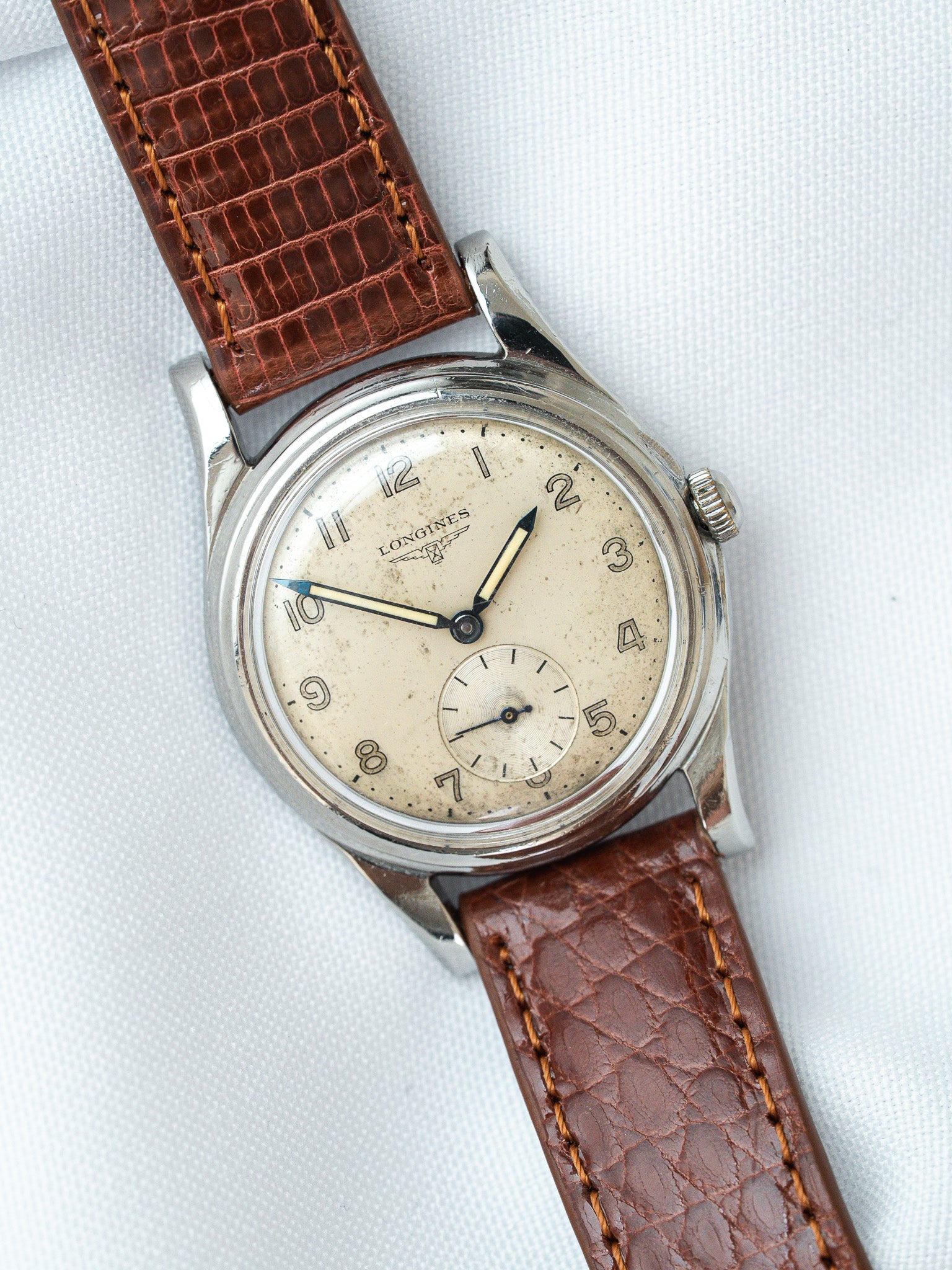 Montre Longines Vintage - Militaire Patine (1951) - Atelier Victor
