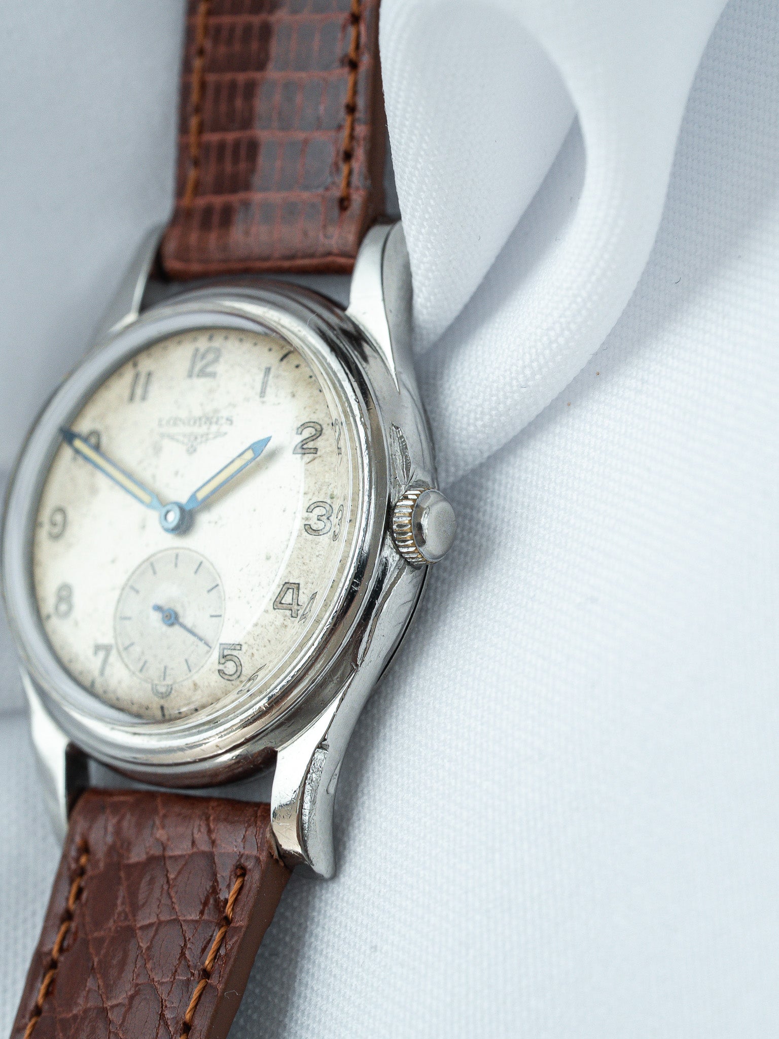 Montre Longines Vintage - Militaire Patine (1951) - Atelier Victor