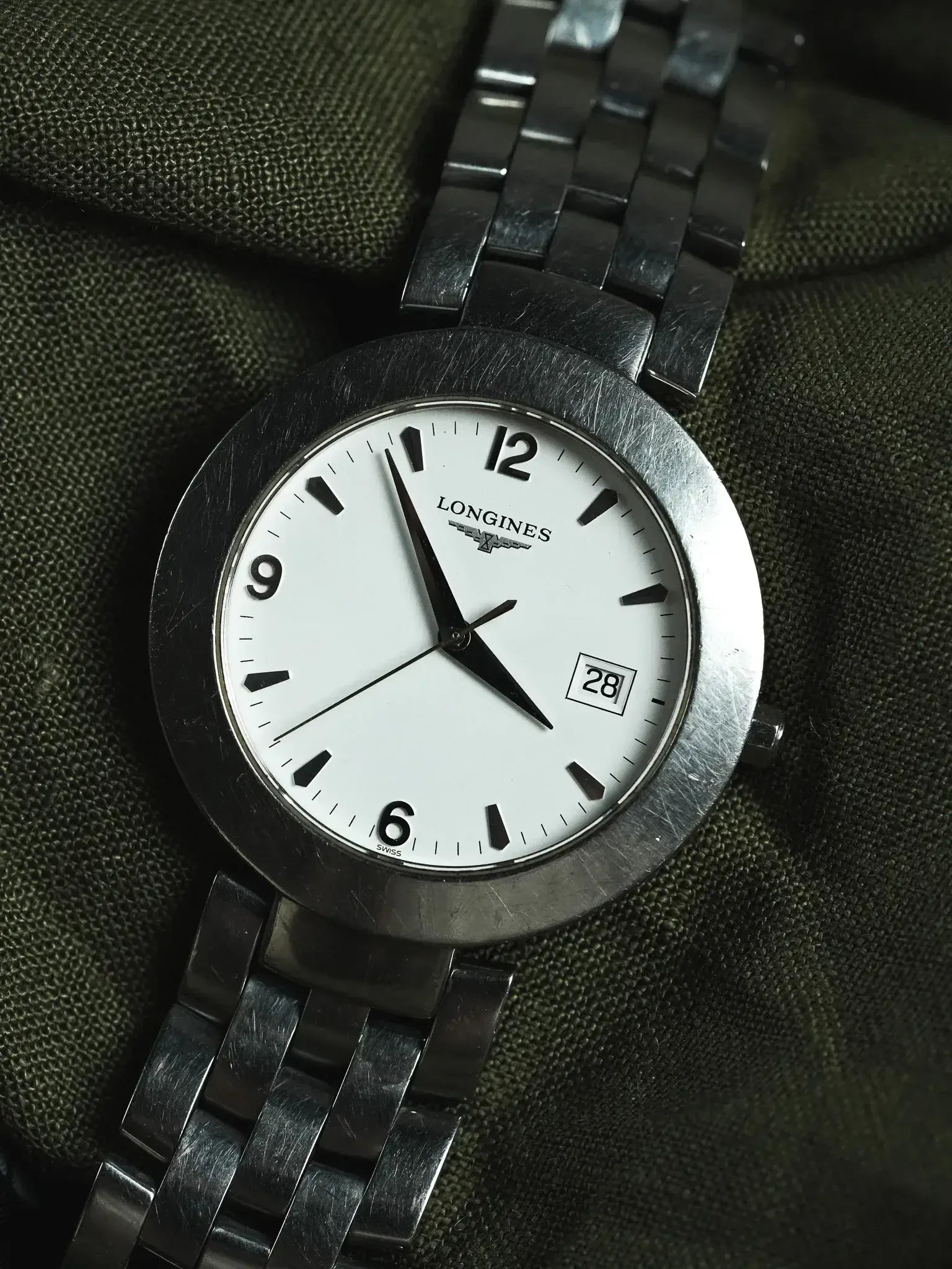 Montre Longines Vintage - Ronde Acier Quartz 37mm (Années 1990) - Atelier Victor