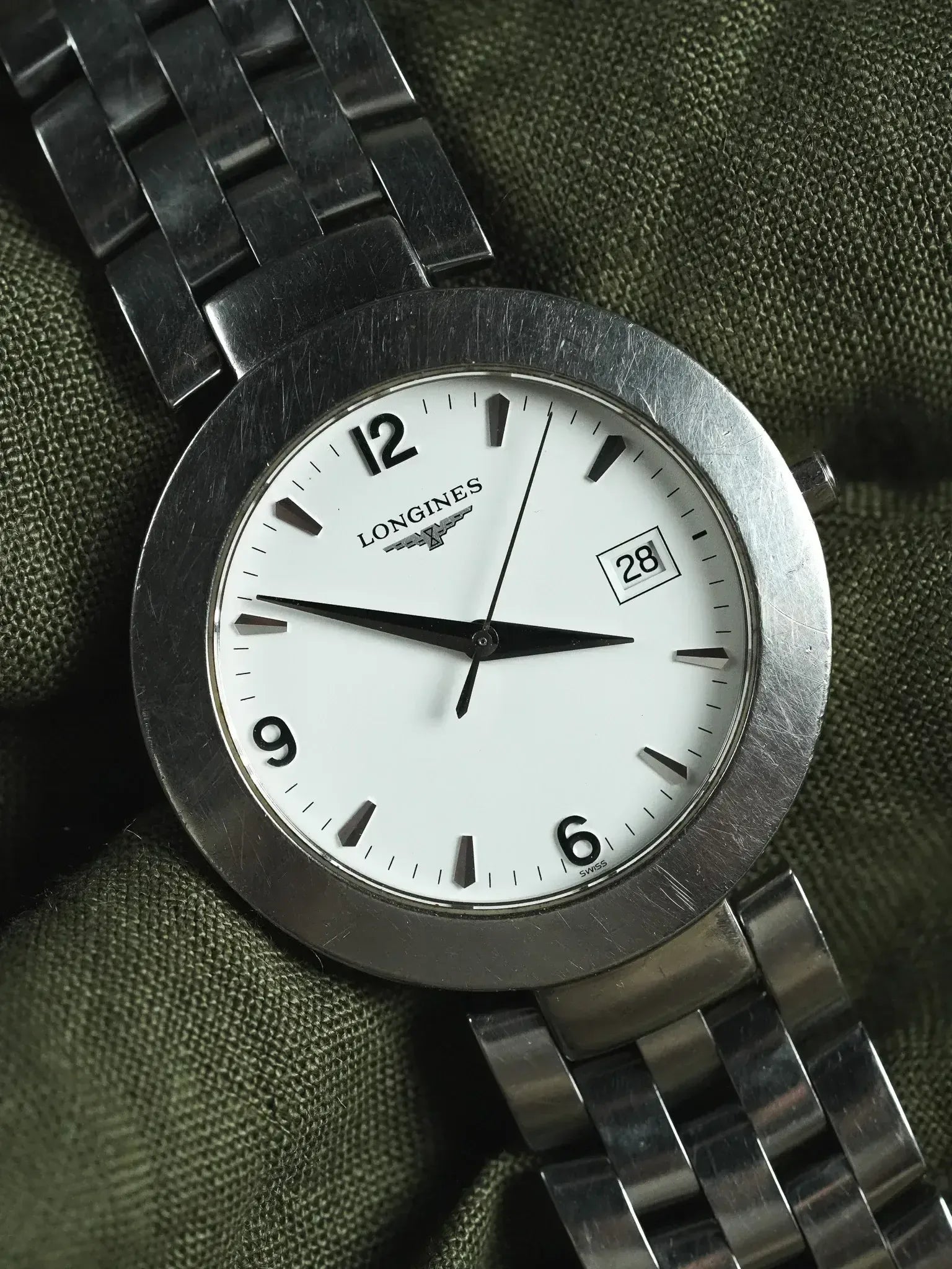 Montre Longines Vintage - Ronde Acier Quartz 37mm (Années 1990) - Atelier Victor