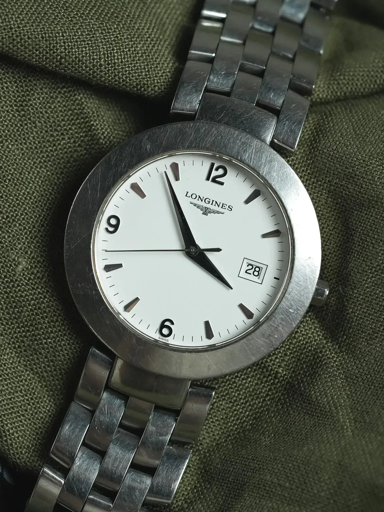 Montre Longines Vintage - Ronde Acier Quartz 37mm (Années 1990) - Atelier Victor