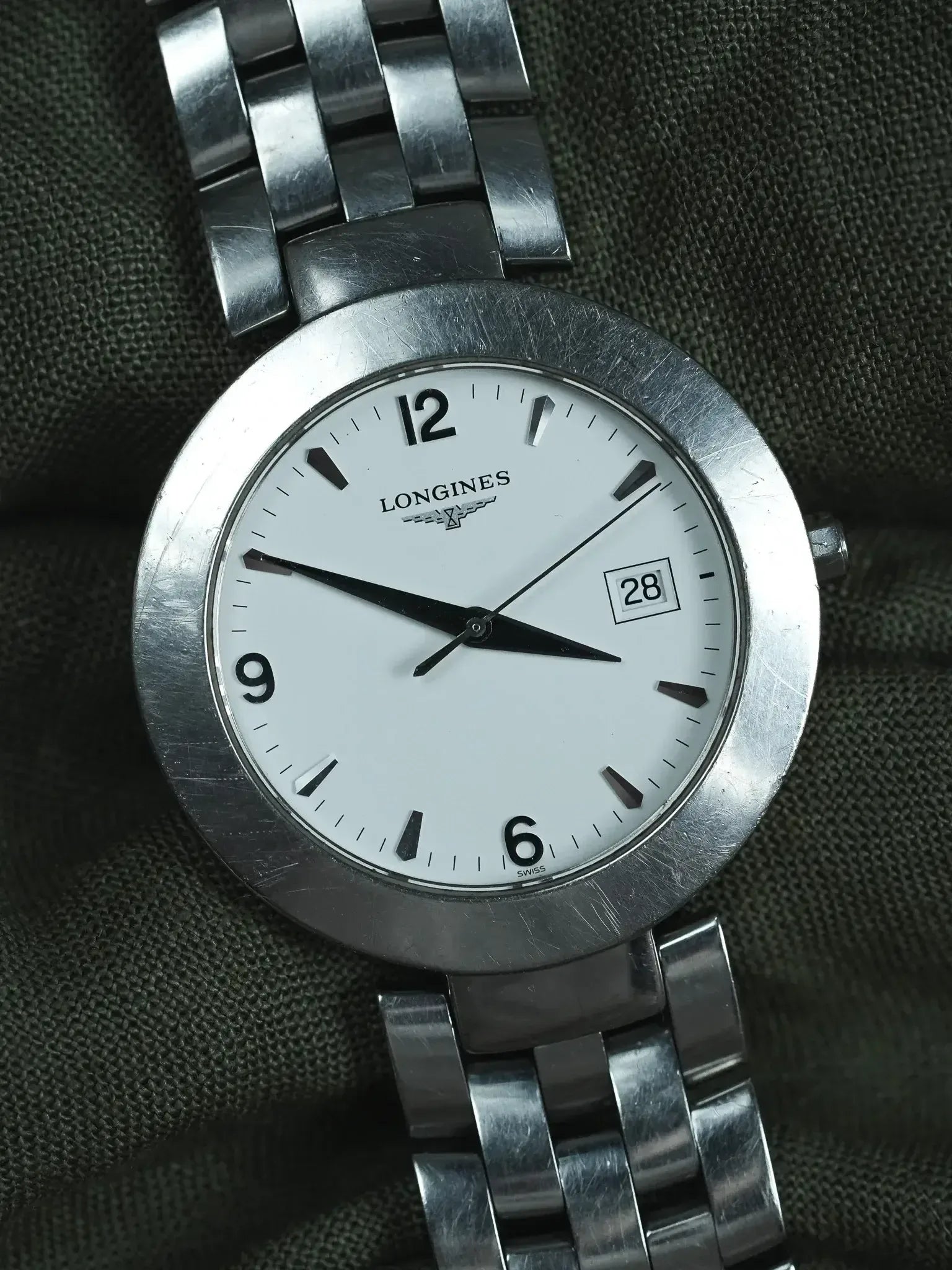 Montre Longines Vintage - Ronde Acier Quartz 37mm (Années 1990) - Atelier Victor