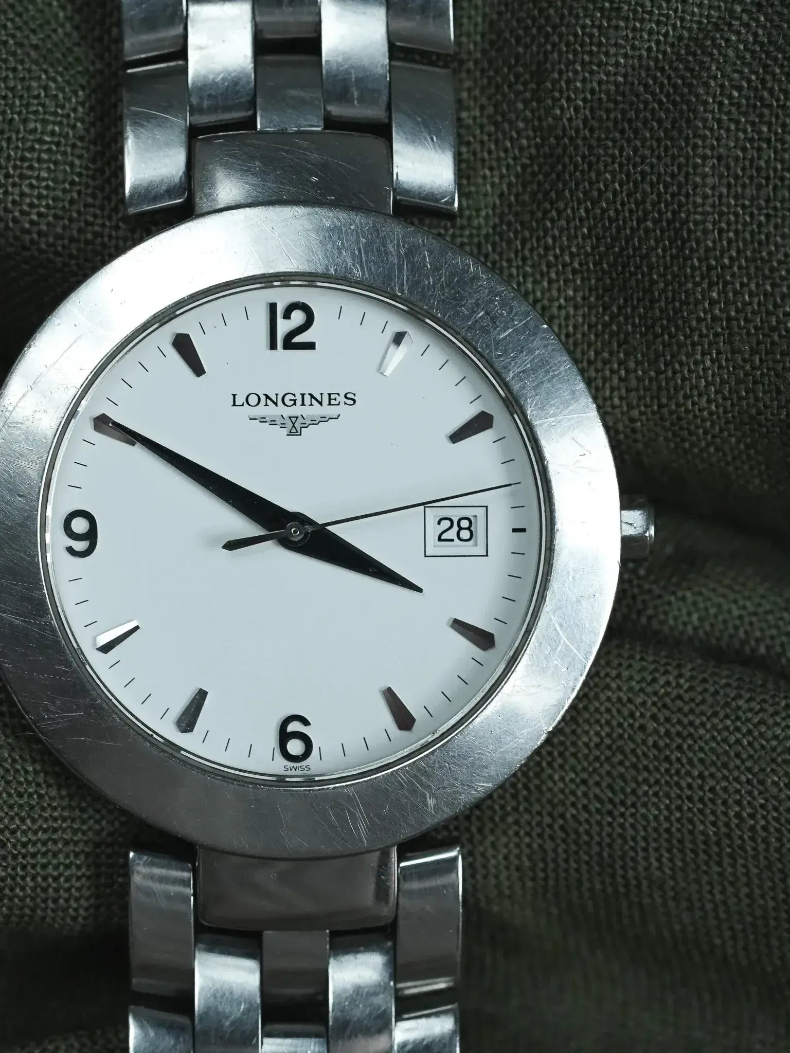 Montre Longines Vintage - Ronde Acier Quartz 37mm (Années 1990) - Atelier Victor