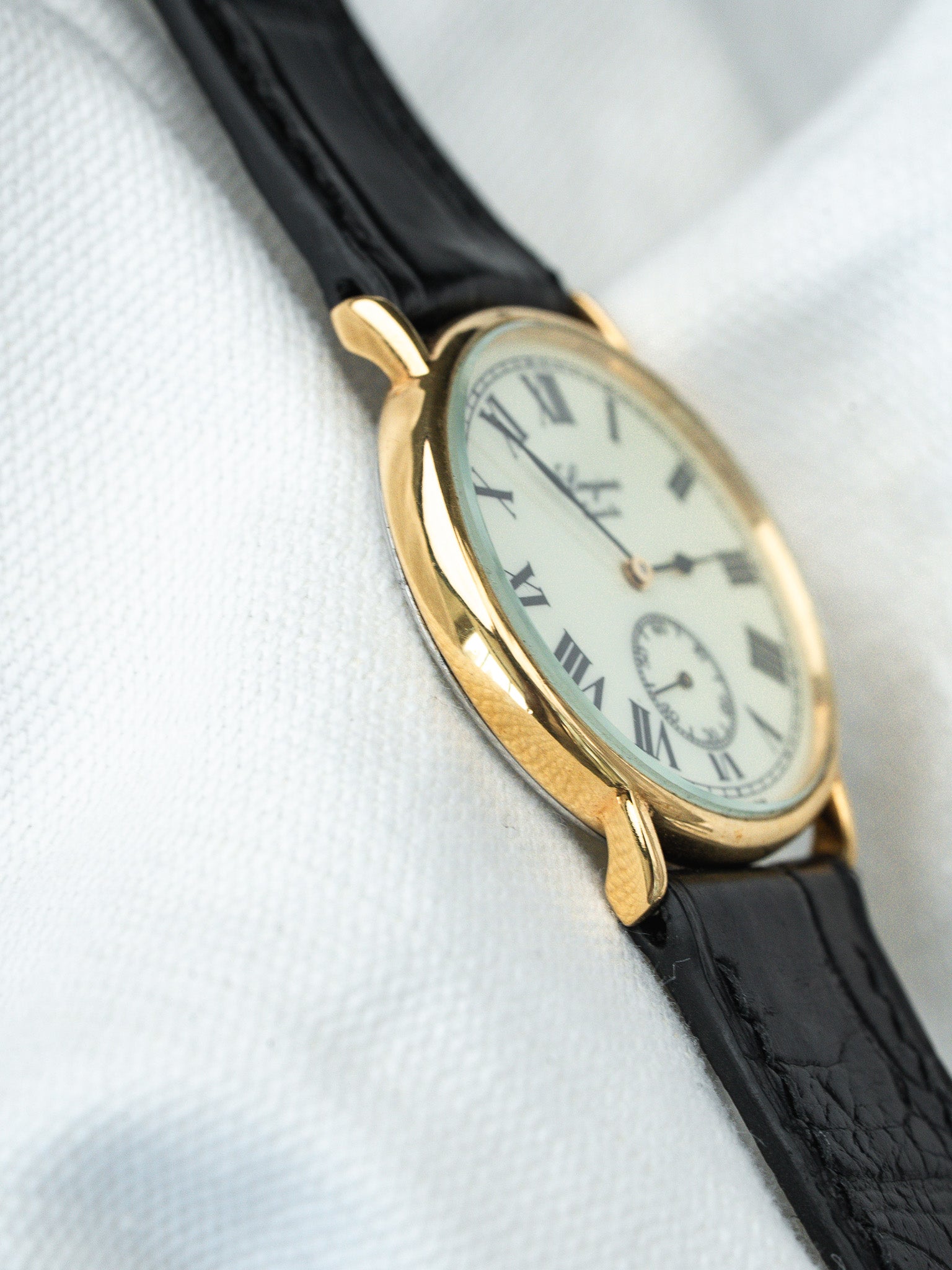 Montre Longines Vintage - Ronde Or Index Romain (Années 1980) - Atelier Victor