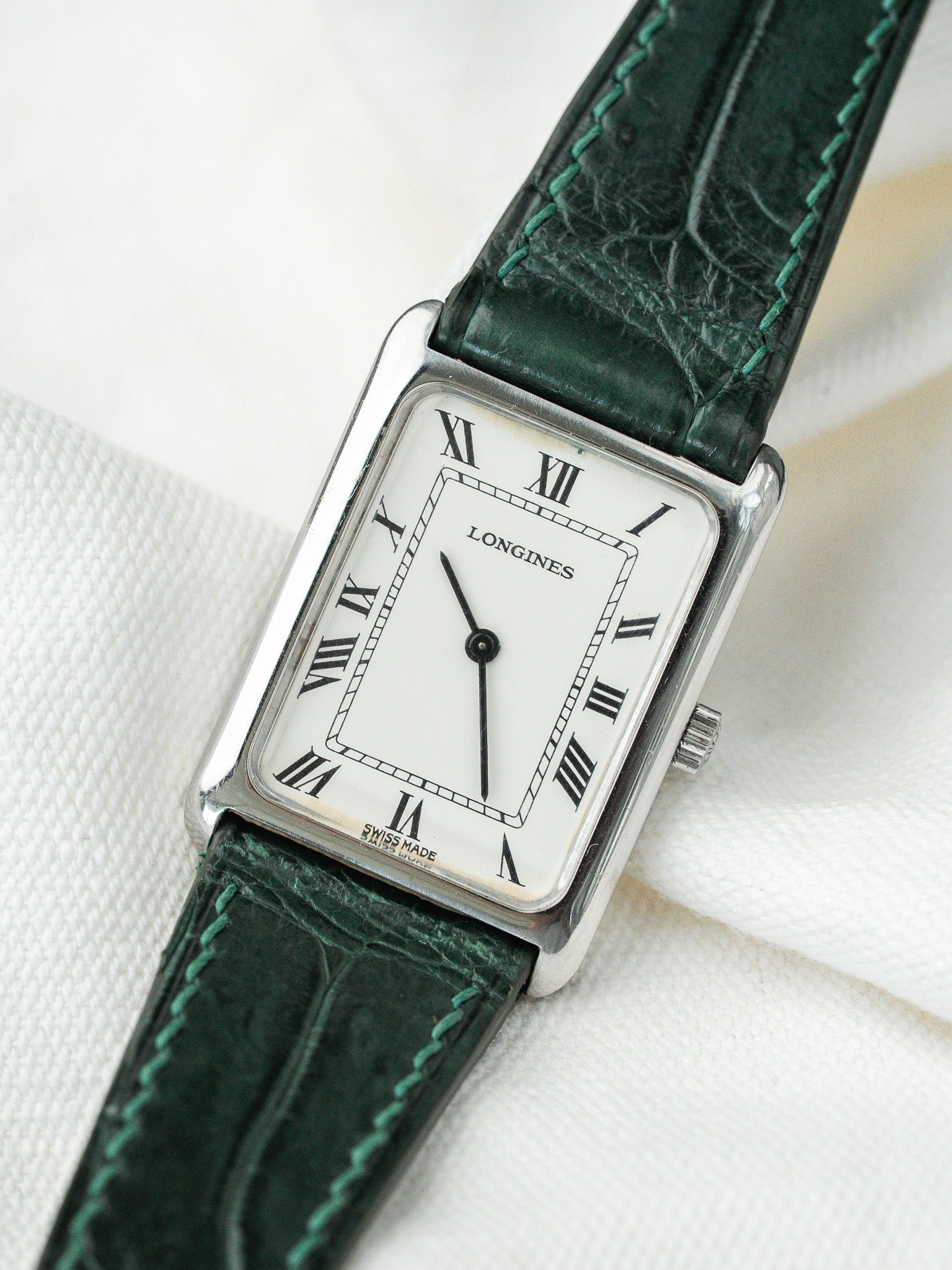 Montre Longines Vintage - Tank Acier Remontage Manuel (1975-1976) - Atelier Victor