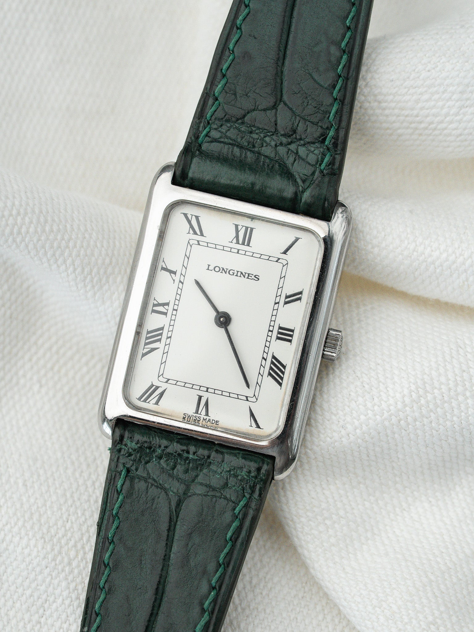 Montre Longines Vintage - Tank Acier Remontage Manuel (1975-1976) - Atelier Victor