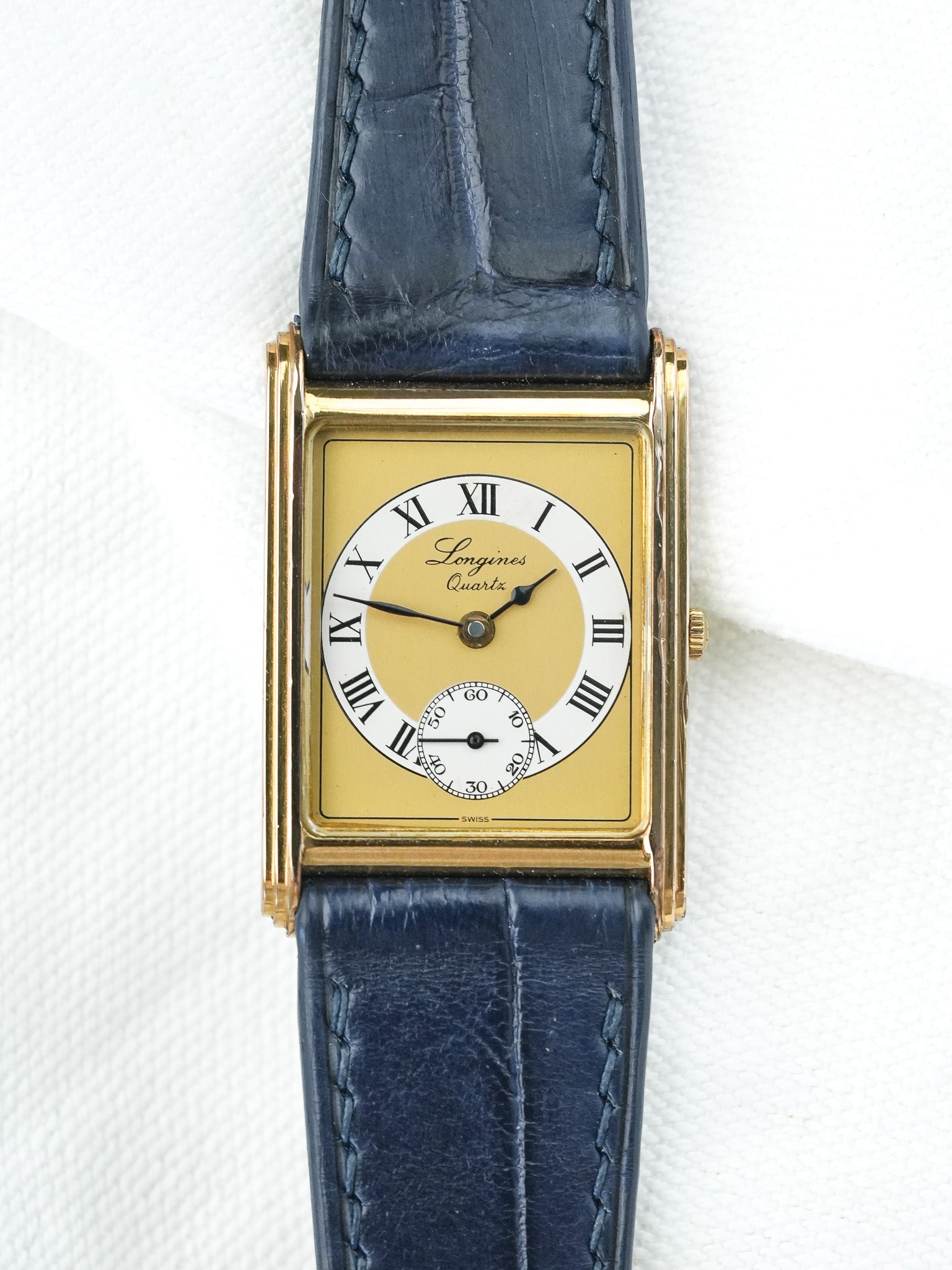 Montre Longines Vintage - Tank Or 150ème Anniversaire (Années 1980) - Atelier Victor