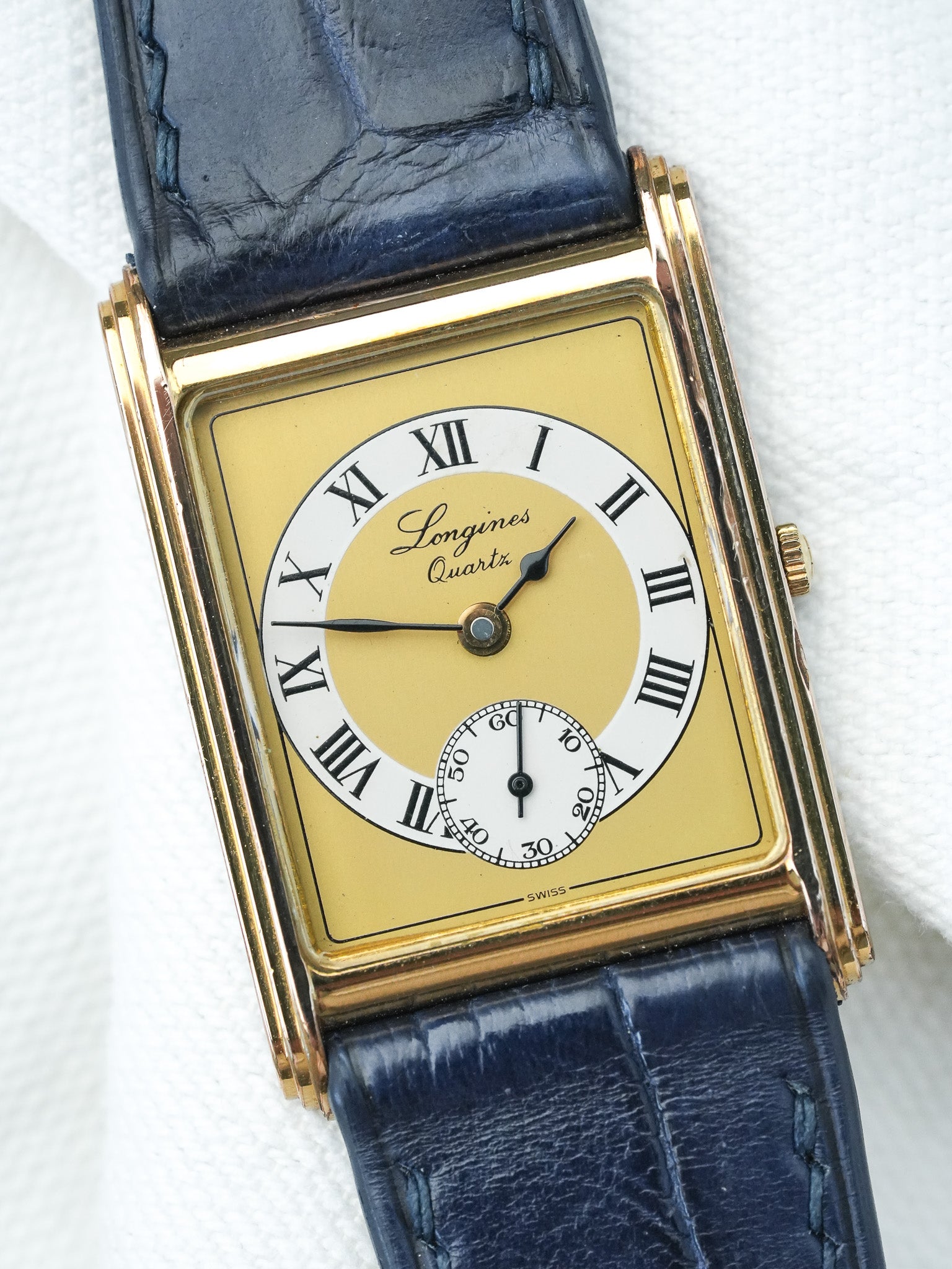 Montre Longines Vintage - Tank Or 150ème Anniversaire (Années 1980) - Atelier Victor