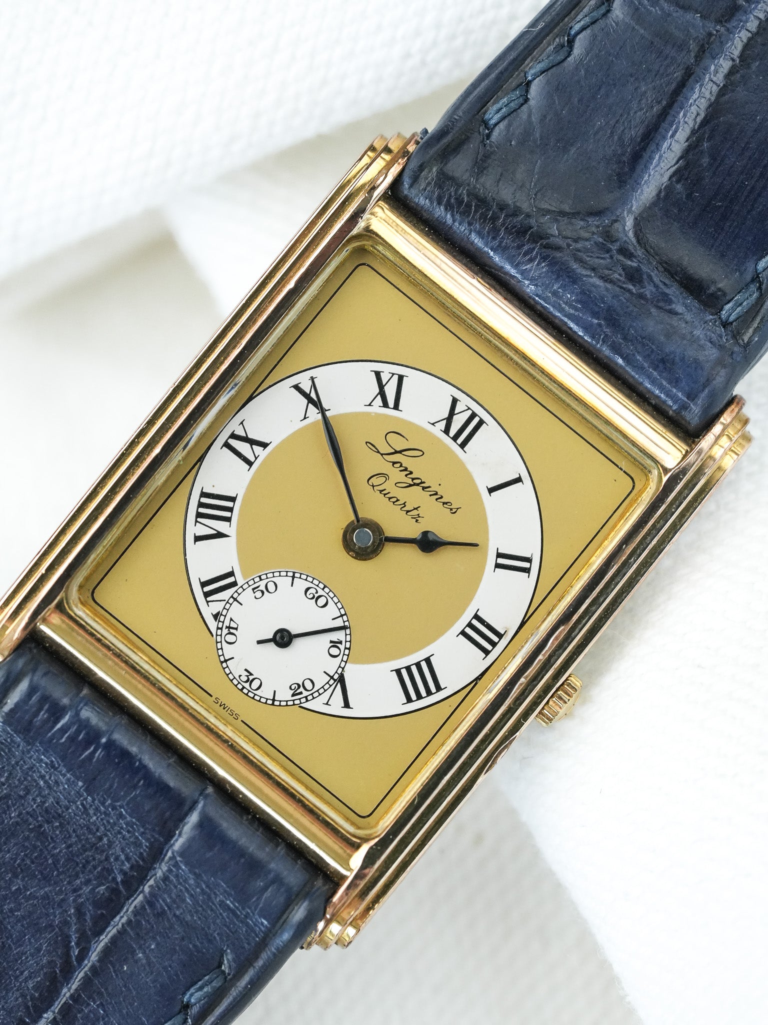 Montre Longines Vintage - Tank Or 150ème Anniversaire (Années 1980) - Atelier Victor