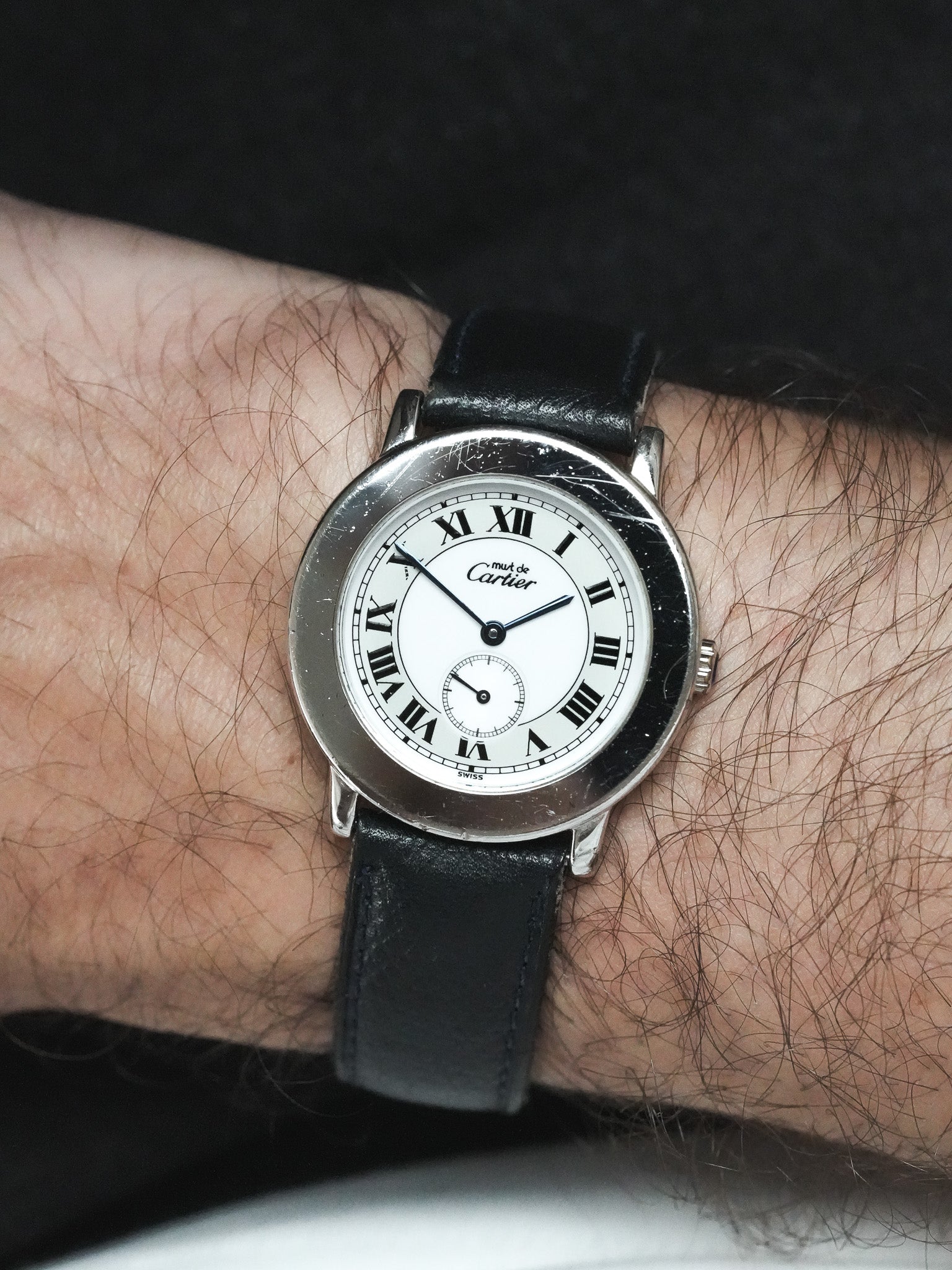 Montre Must de Cartier Ronde Argent Massif 1815 (Années 2000) - Atelier Victor