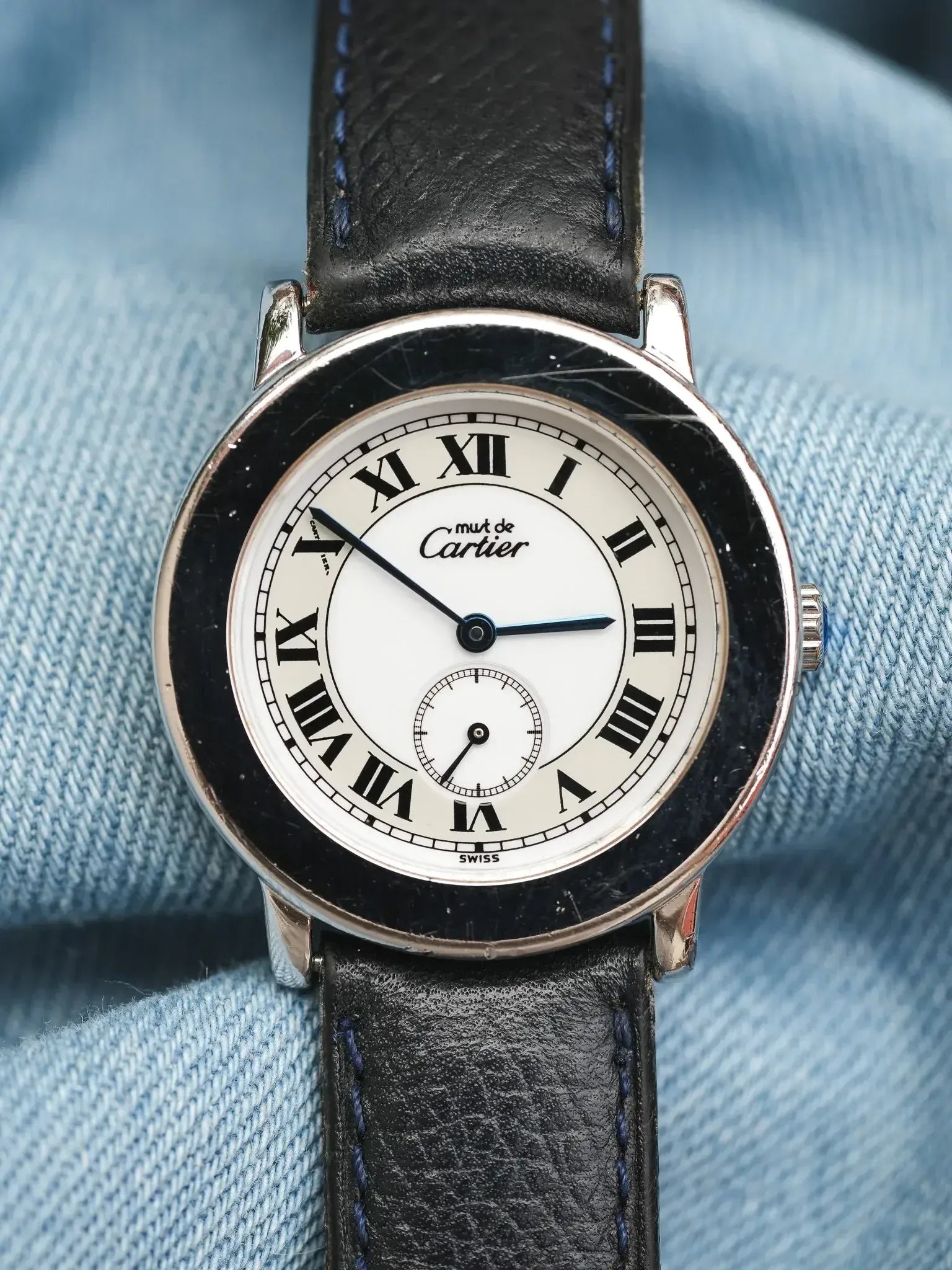 Montre Must de Cartier Ronde Argent Massif 1815 (Années 2000) - Atelier Victor