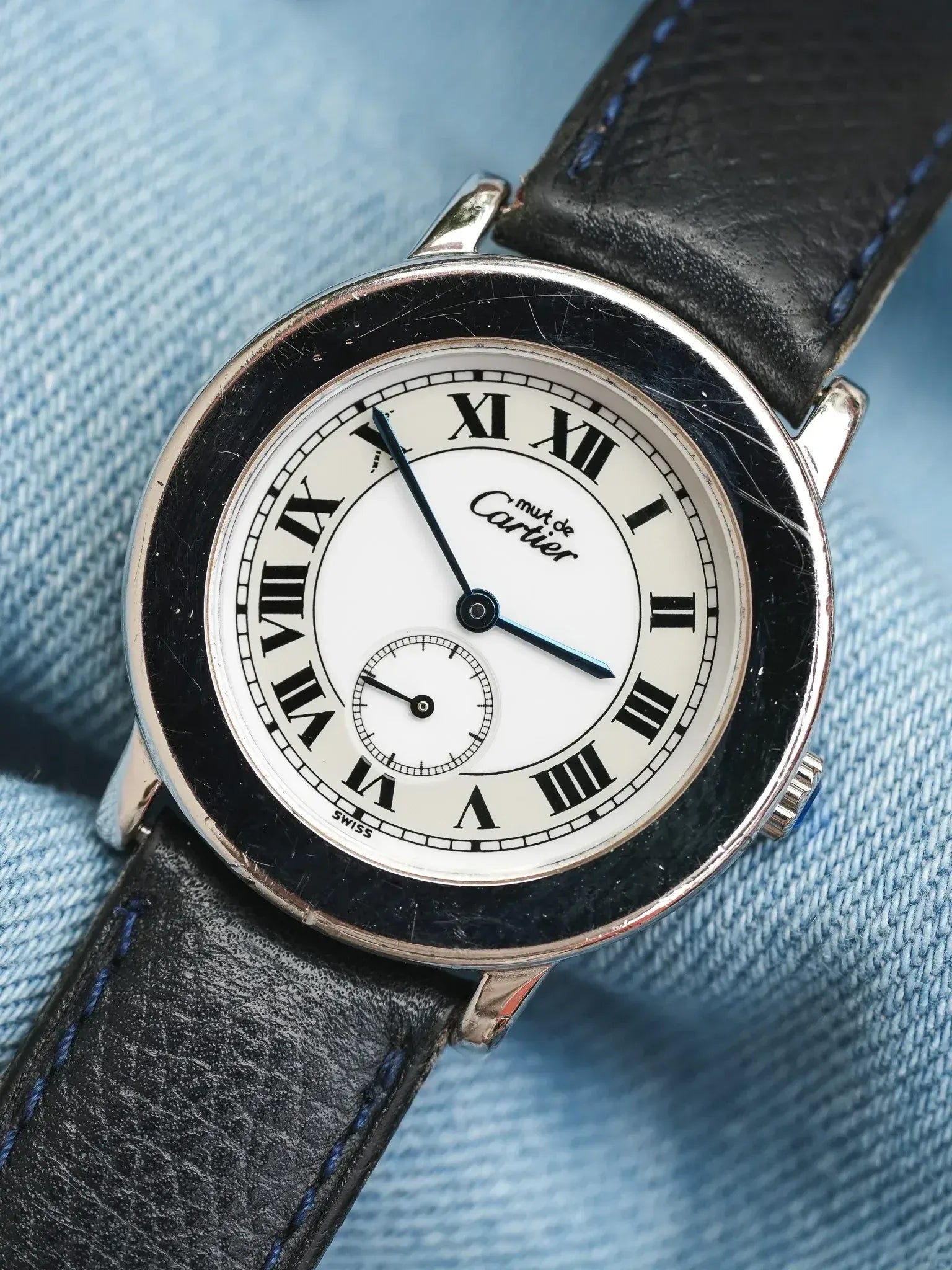 Montre Must de Cartier Ronde Argent Massif 1815 (Années 2000) - Atelier Victor
