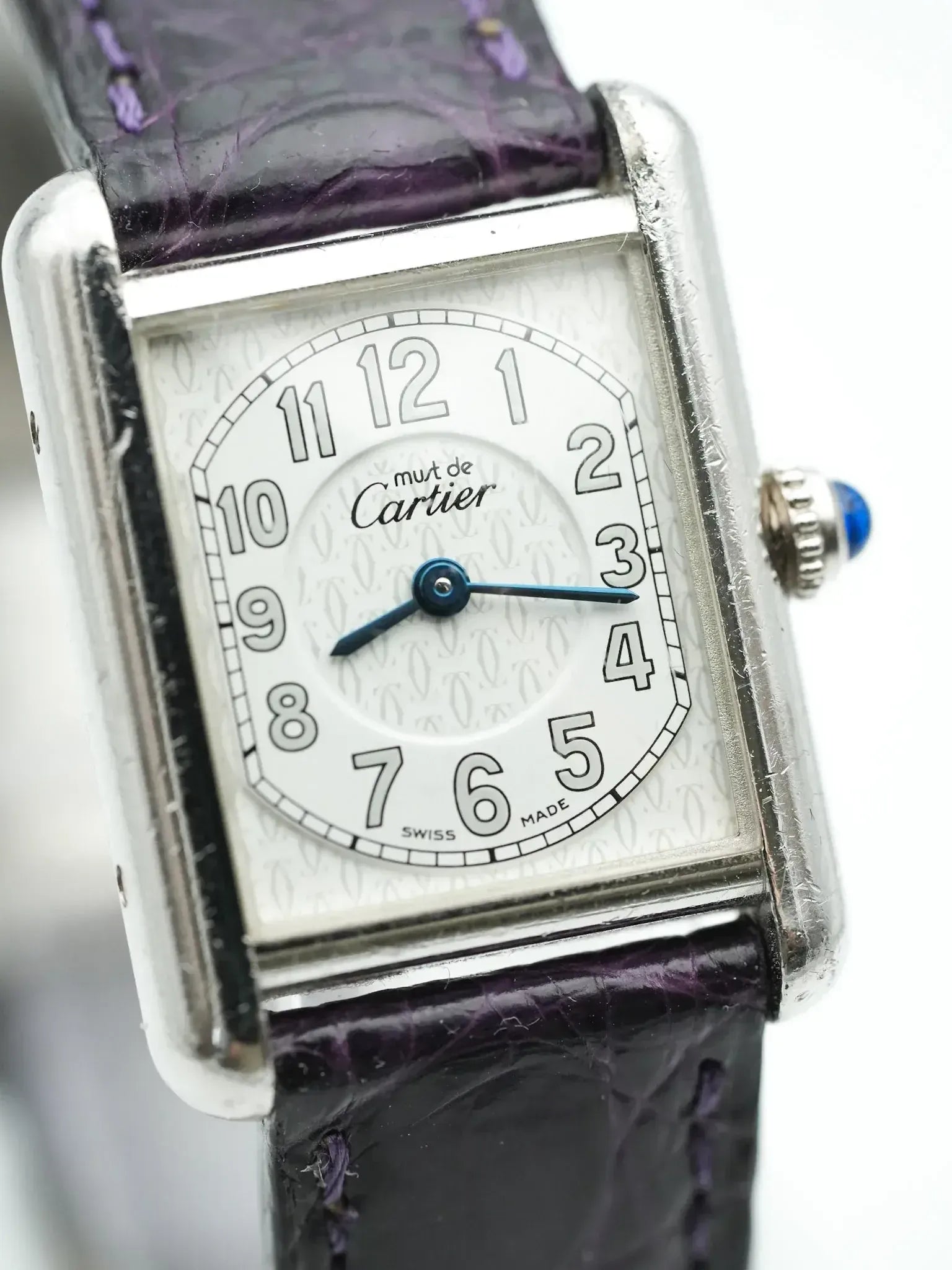 Montre Must de Cartier Tank SM Vintage - Argent Massif (Années 1990) - Atelier Victor