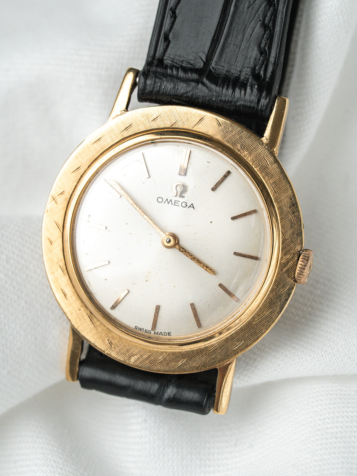 Boucle ardillon et bracelet - Montre Omega 111.003 Plaqué Or Vintage - Atelier Victor