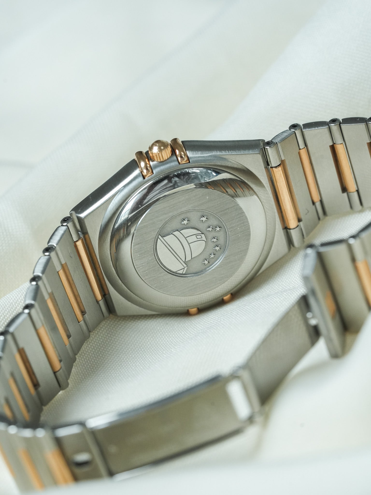 Reloj Omega Constellation 1301.60.00 - Acero Oro Rosa Chocolate Diamantes (Años 2000)