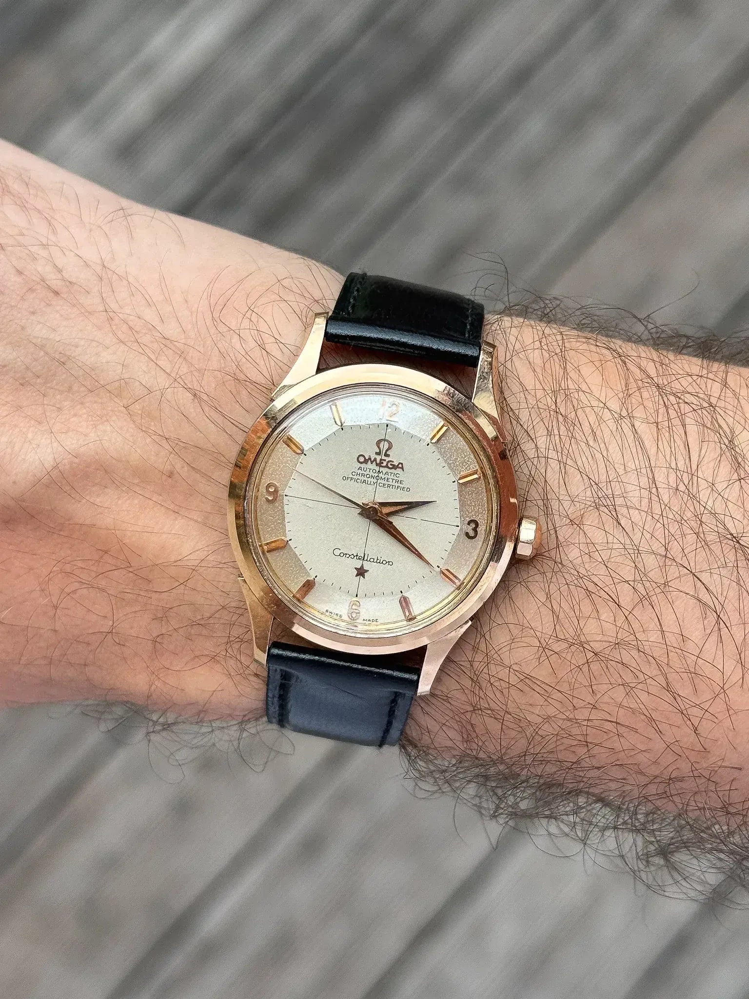 Omega - Constellation Pie Pan 2852 Crosshair Acier Or rose - 1958 - Atelier Victor