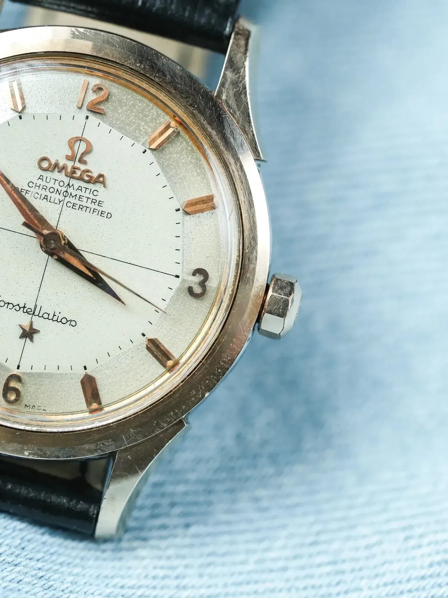 Omega - Constellation Pie Pan 2852 Crosshair Acier Or rose - 1958 - Atelier Victor