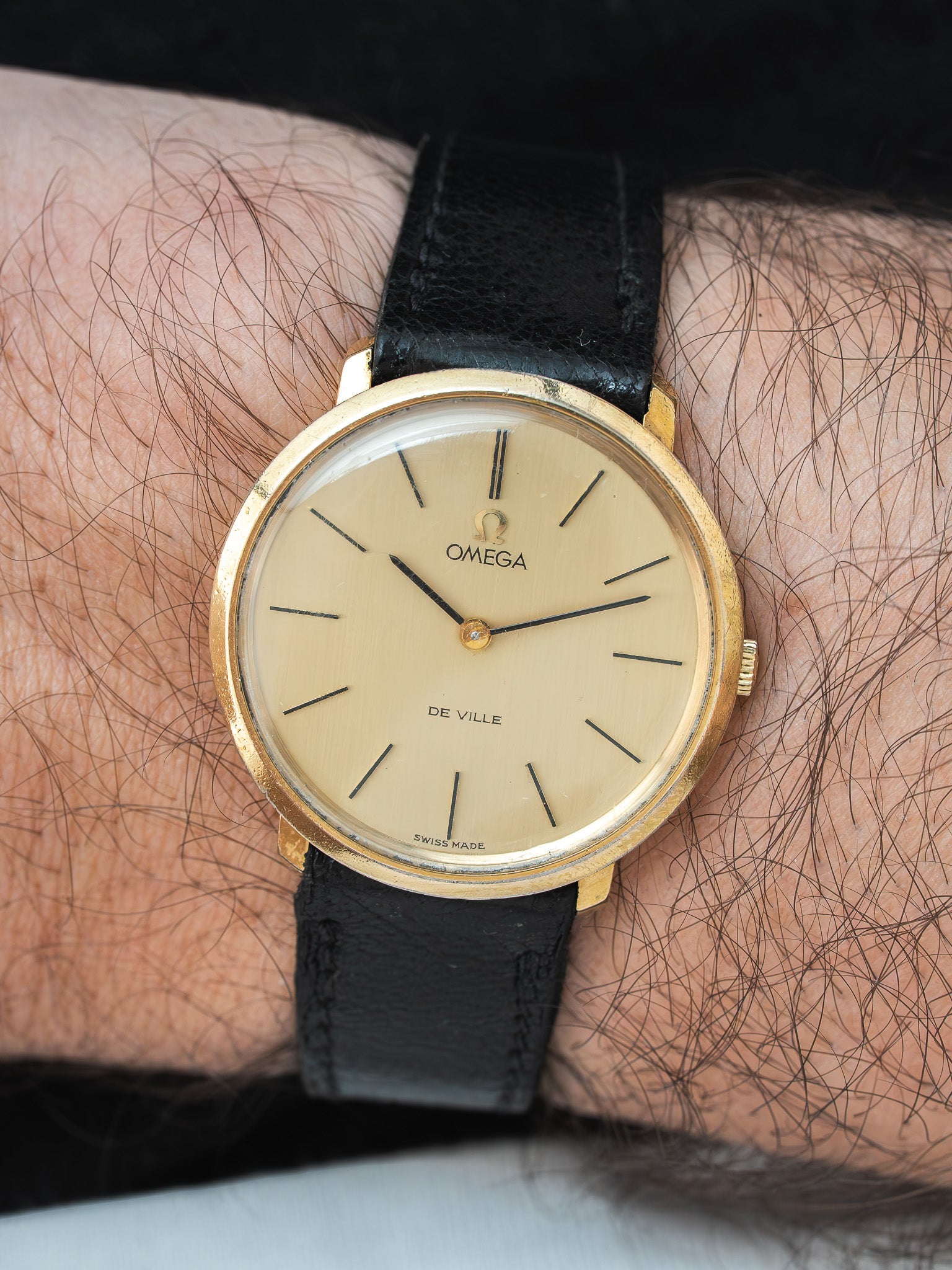 Montre Omega De Ville 111.077 Vintage - 33mm Plaqué Or (1970) - Atelier Victor