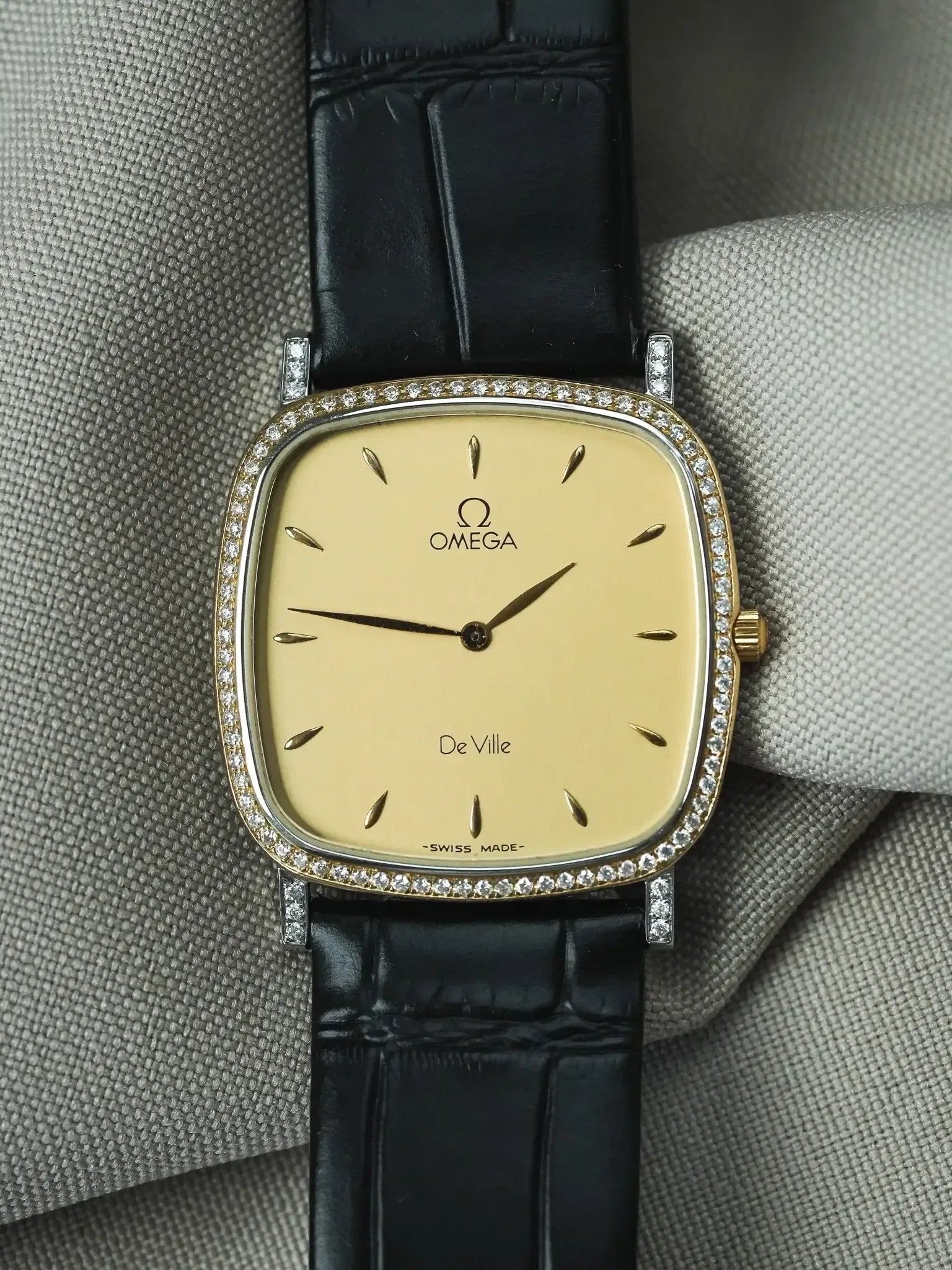 Montre Omega De Ville Vintage (1993) – Diamants & Extra-Plate - Atelier Victor