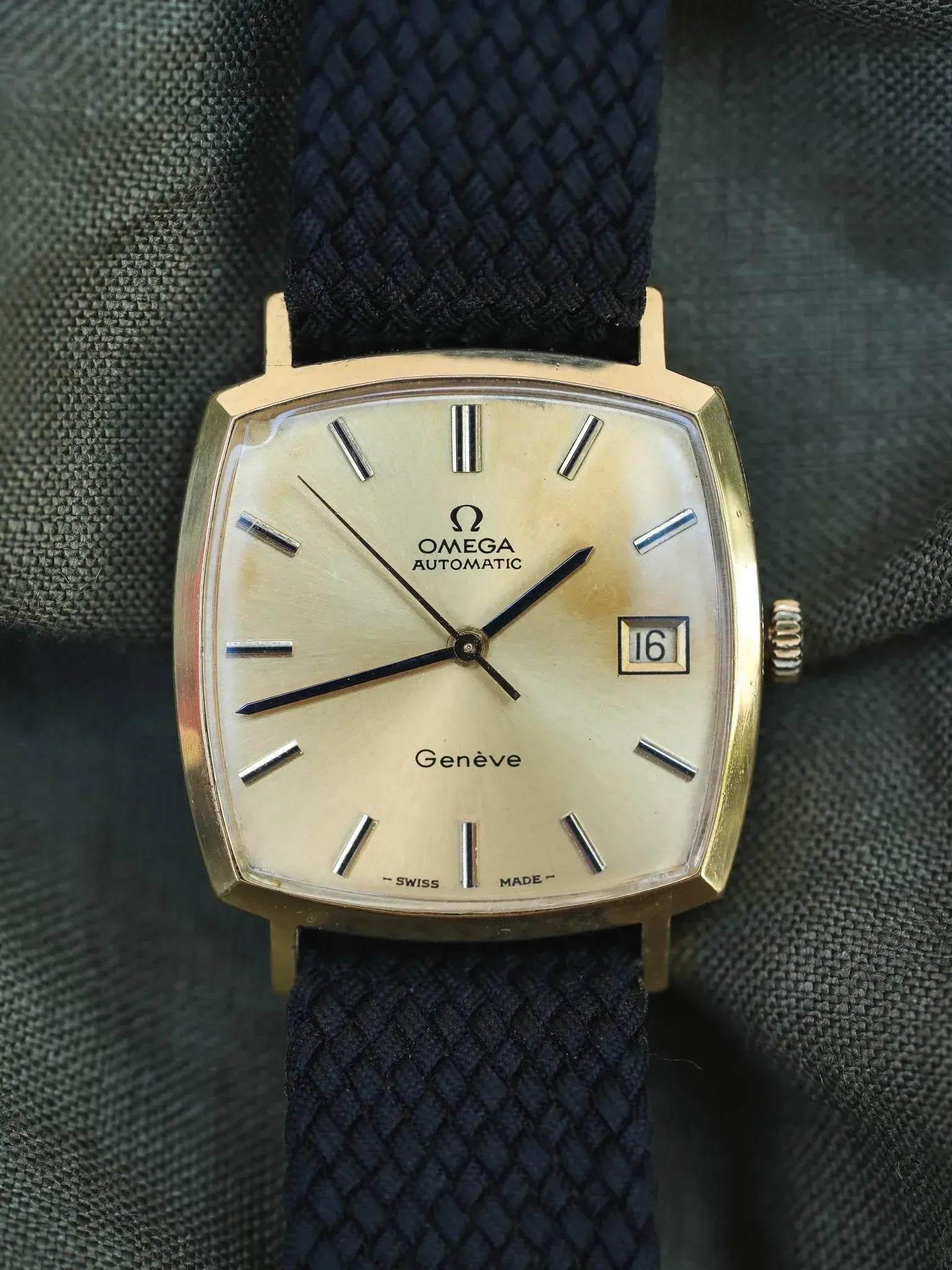 Montre Omega Genève 162.0042 Vintage - "TV" Plaqué Or Automatique (1973) - Atelier Victor