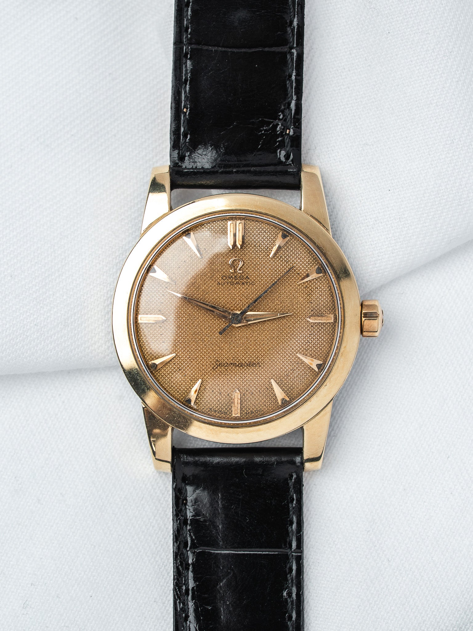 Montre Omega Seamaster Automatique Or — Nid d'Abeille (1950)