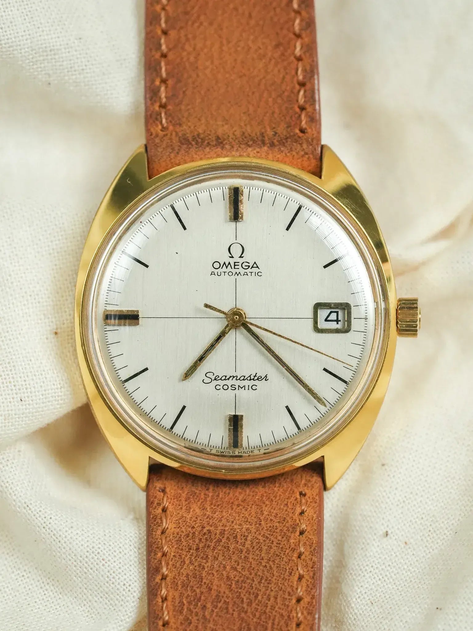 Montre Omega Seamaster Cosmic 166.026 Vintage - 35mm Plaqué Or (1970s) - Atelier Victor