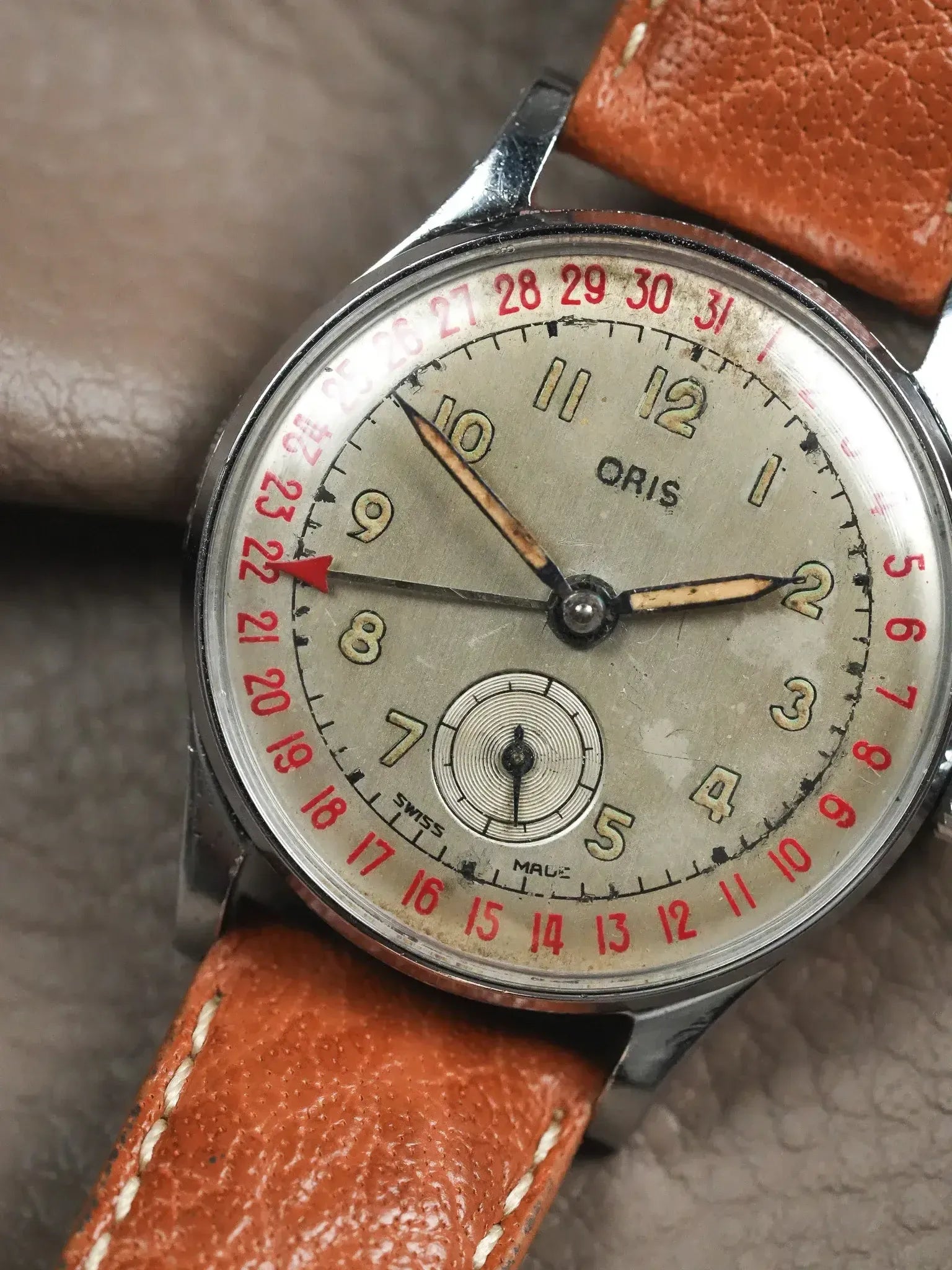 Montre Oris Pointer Date Vintage - Acier 30,5mm (Années 1950) - Atelier Victor