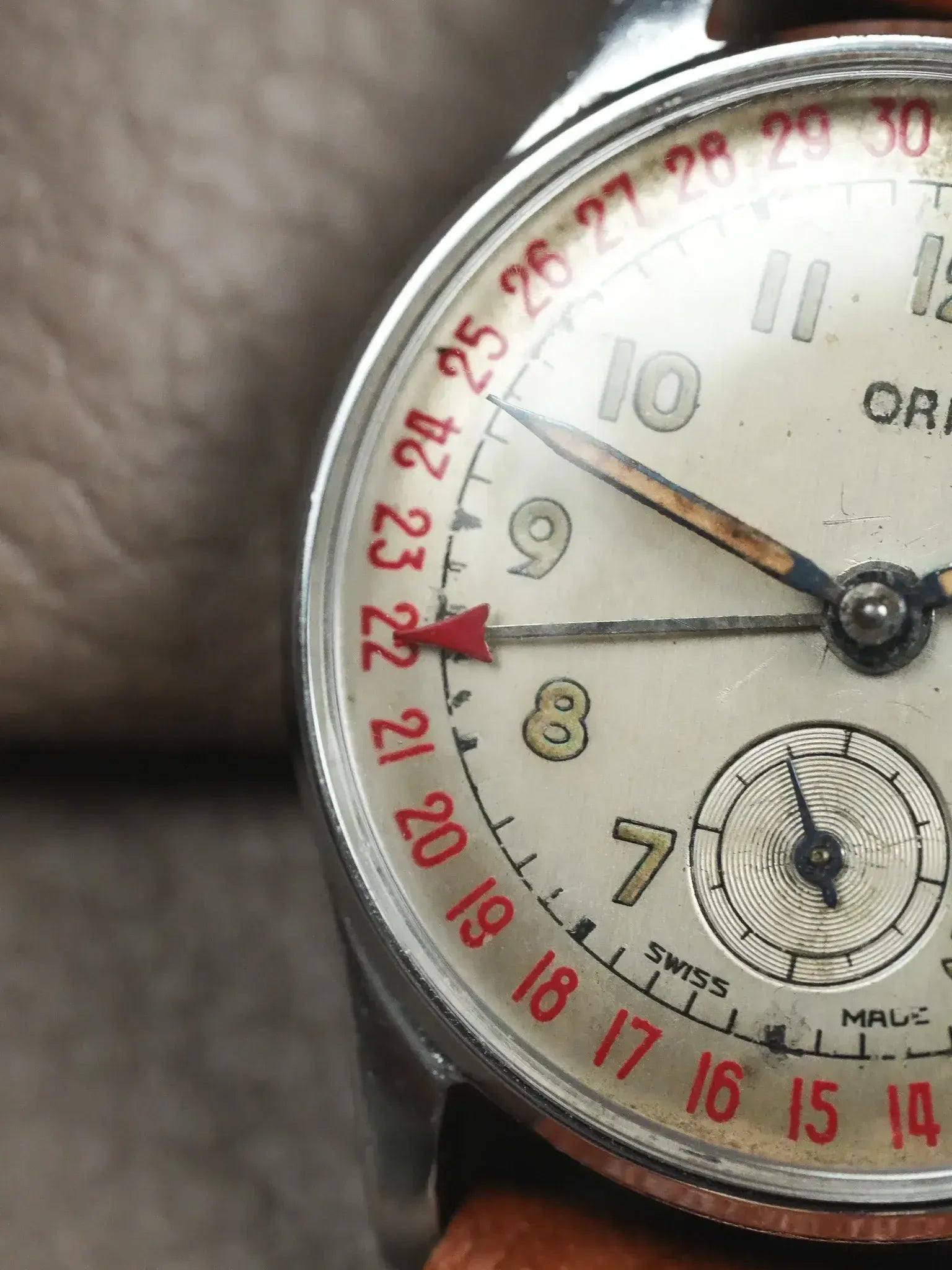 Montre Oris Pointer Date Vintage - Acier 30,5mm (Années 1950) - Atelier Victor
