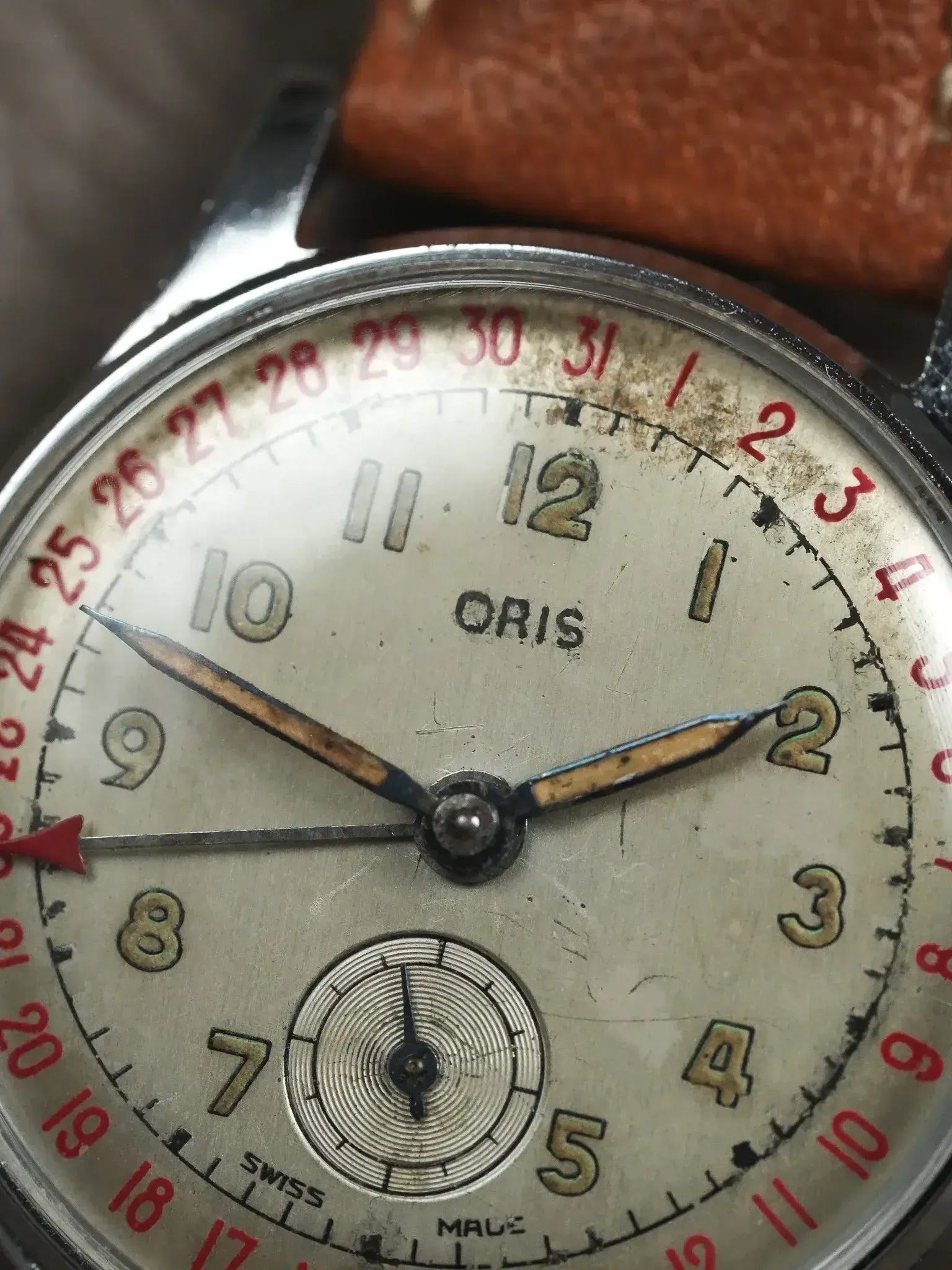 Montre Oris Pointer Date Vintage - Acier 30,5mm (Années 1950) - Atelier Victor